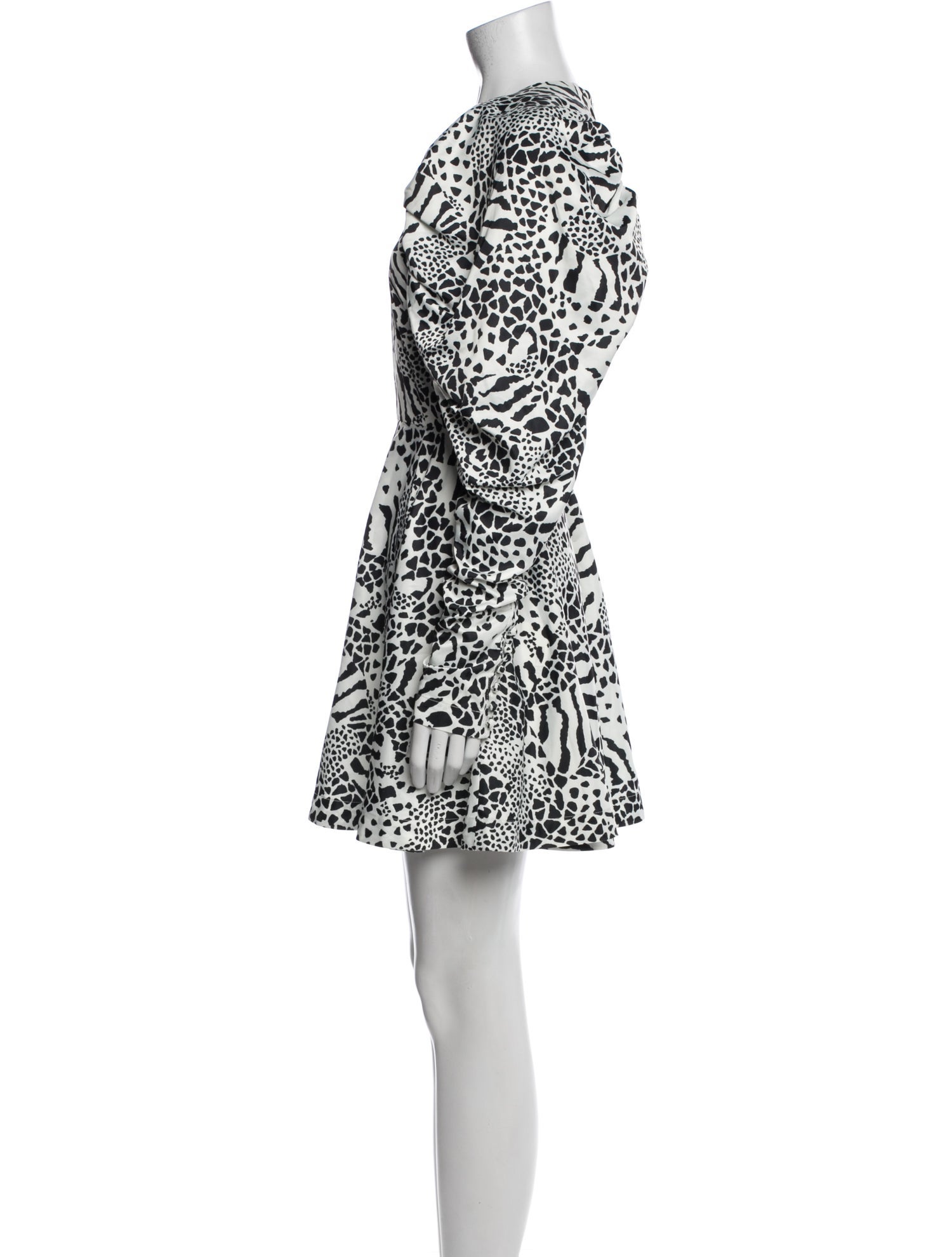 ROTATE Birger Christensen Animal Print Mini Dress