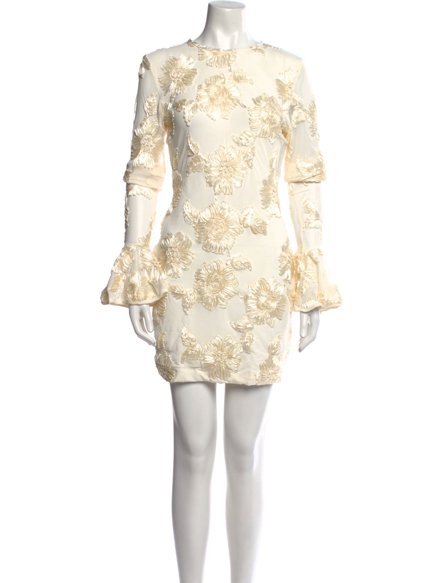 ROTATE Birger Christensen Lace Pattern Mini Dress