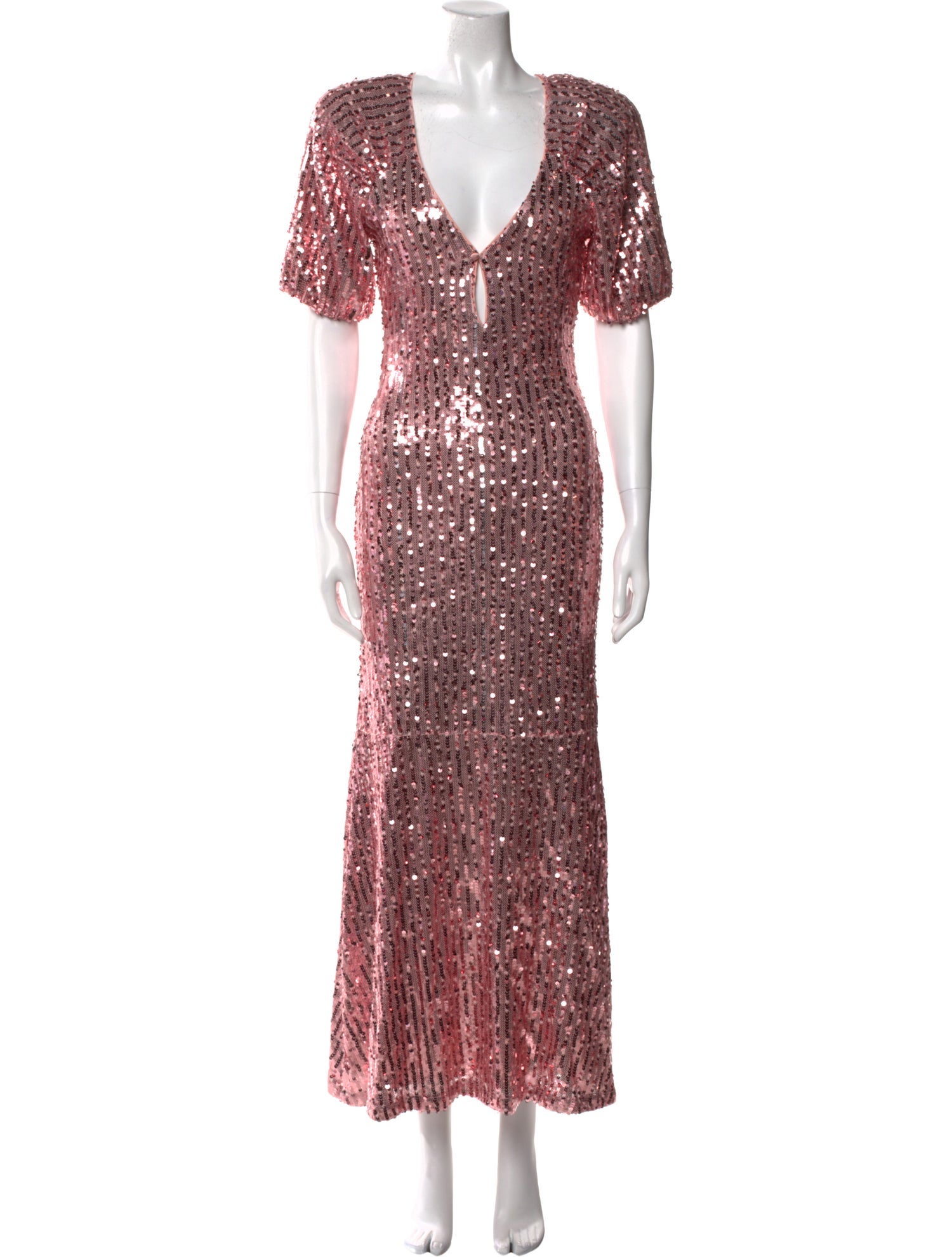 ROTATE Birger Christensen Printed Long Dress