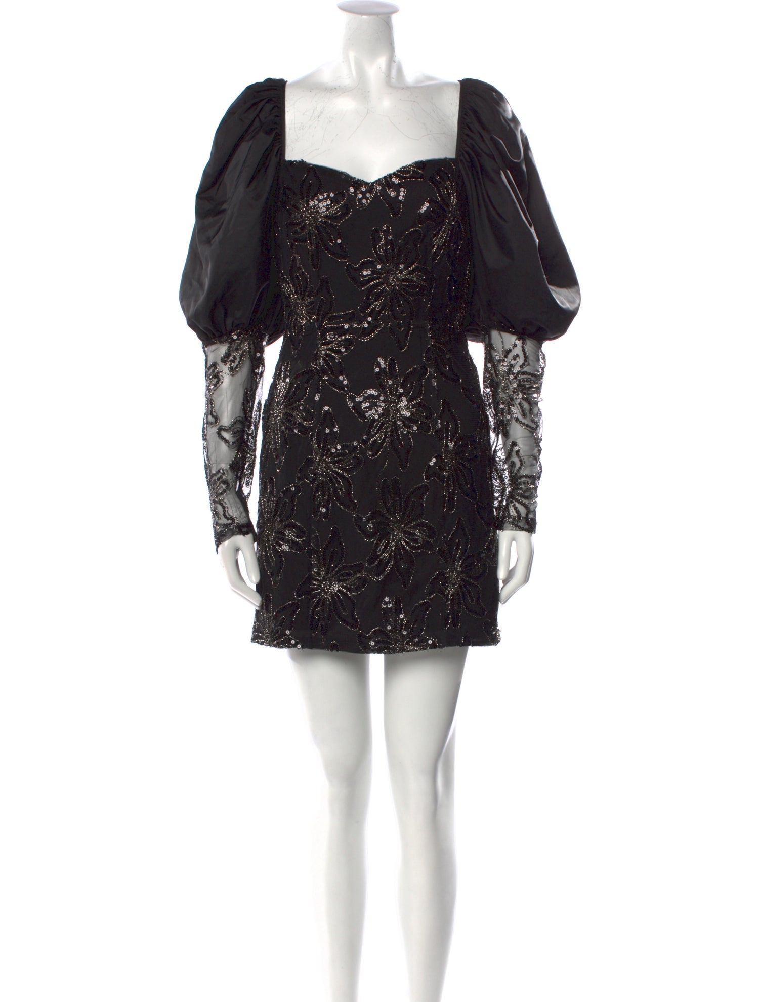 ROTATE Birger Christensen Square Neckline Mini Dress