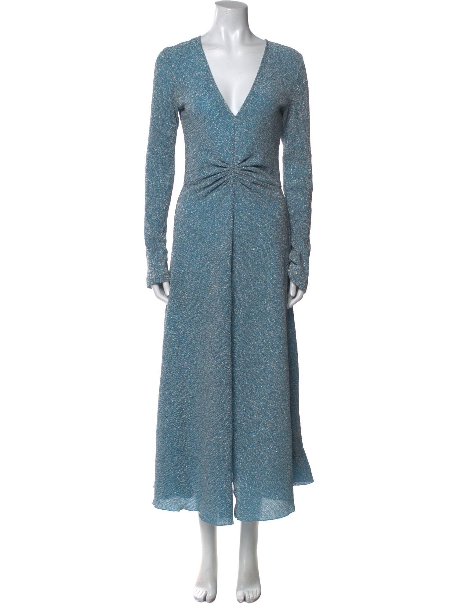 ROTATE Birger Christensen V-Neck Long Dress