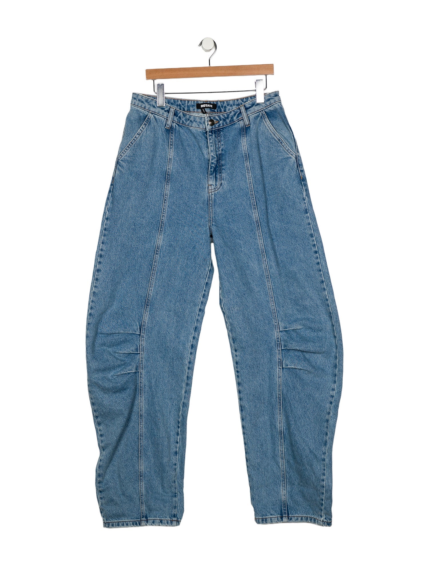 ROTATE Birger Christensen High-Rise Wide Leg Jeans