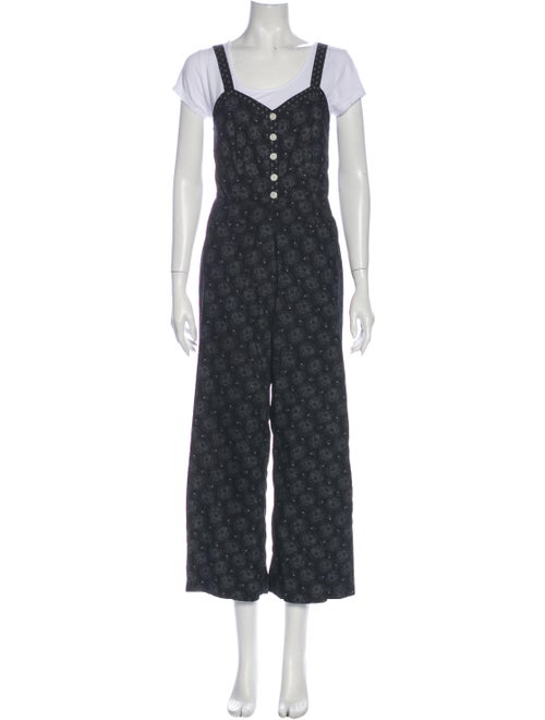 Rouje V-Neck Jumpsuit Black