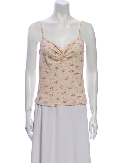 Rouje Floral Print V-Neck Top