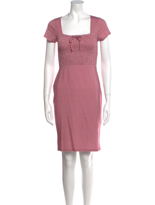 Rouje Plaid Print Mini Dress