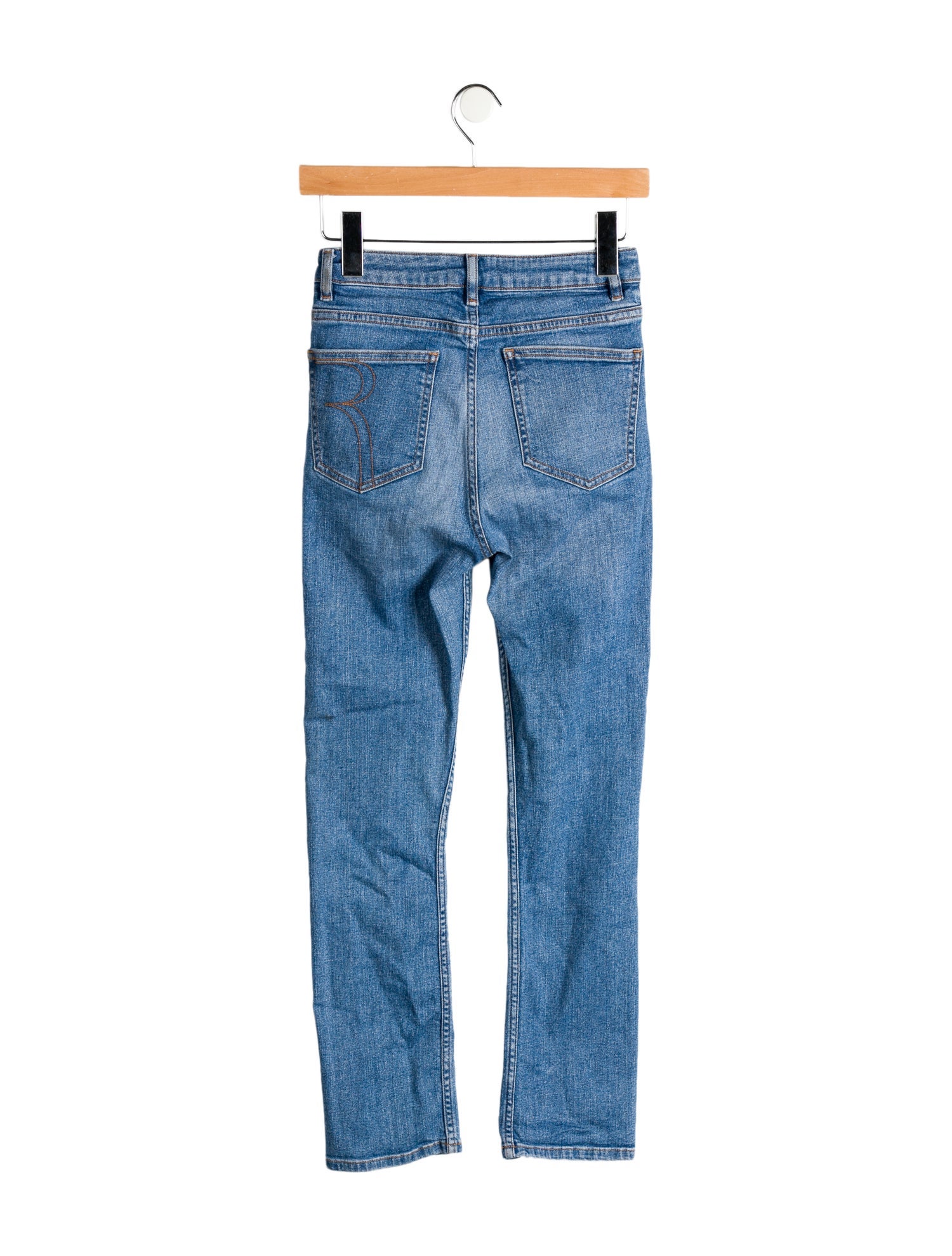 Rouje Mid-Rise Straight Leg Jeans