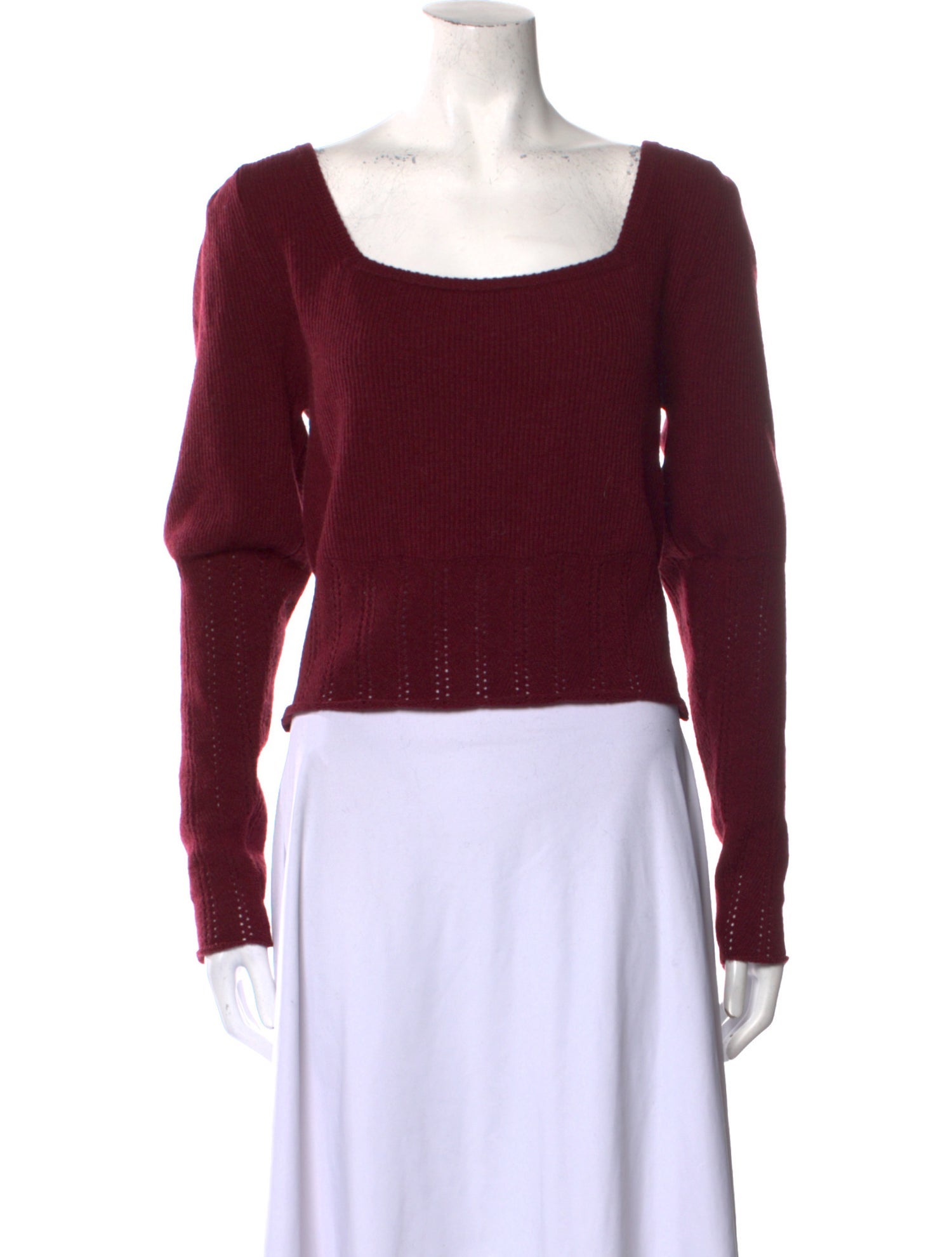 Rouje Wool Square Neckline Sweater