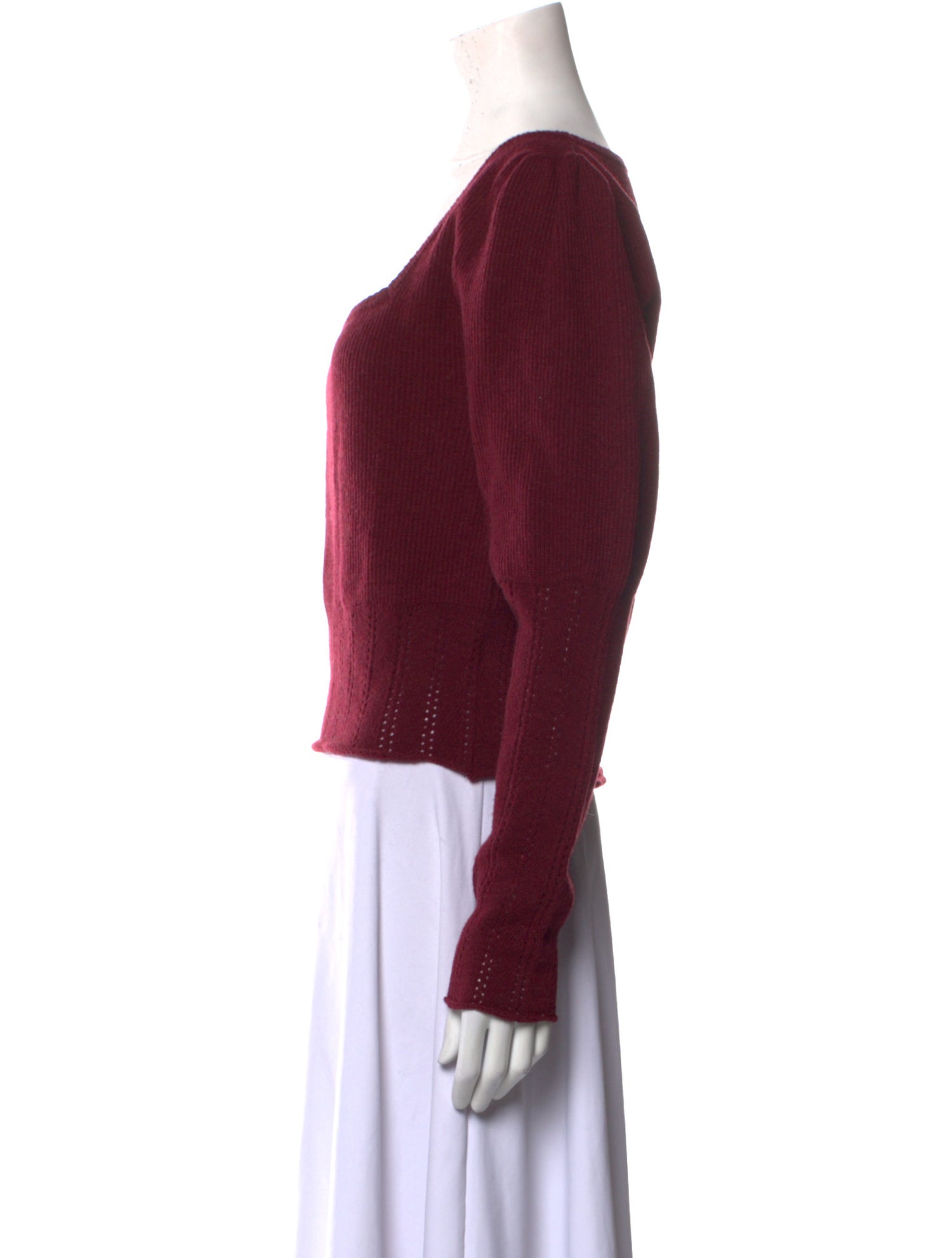 Rouje Wool Square Neckline Sweater