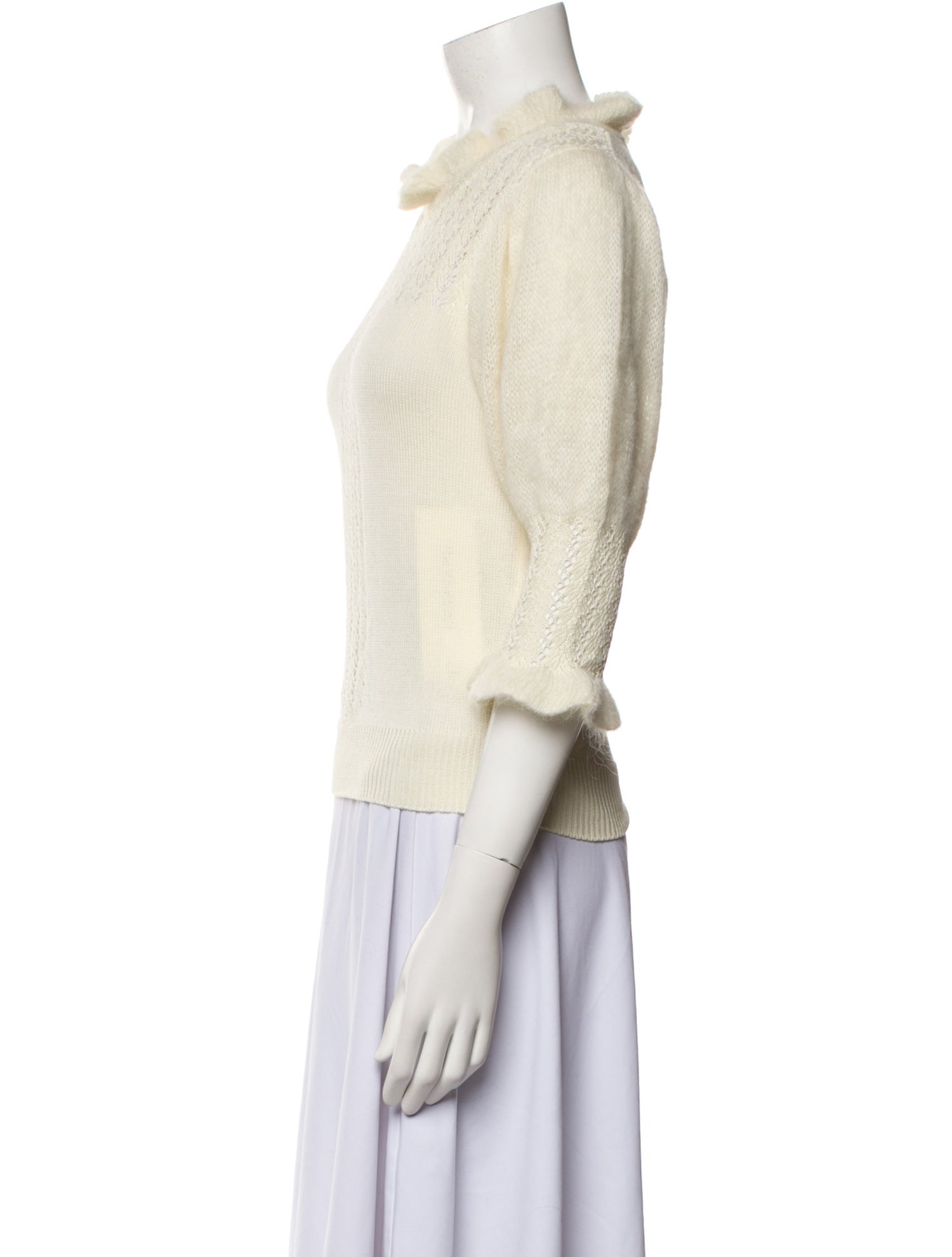 Rouje Crew Neck Three-Quarter Sleeve Top w/ Tags