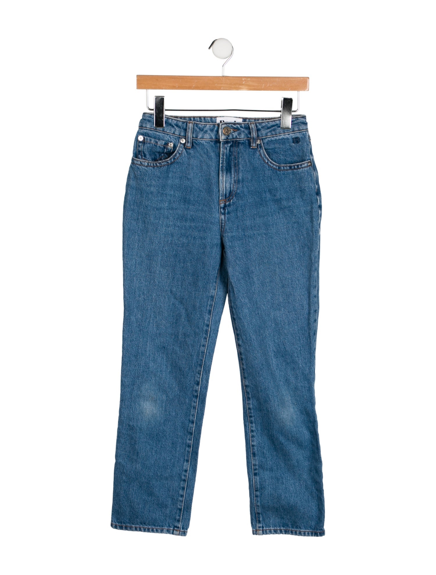 Rouje Mid-Rise Straight Leg Jeans