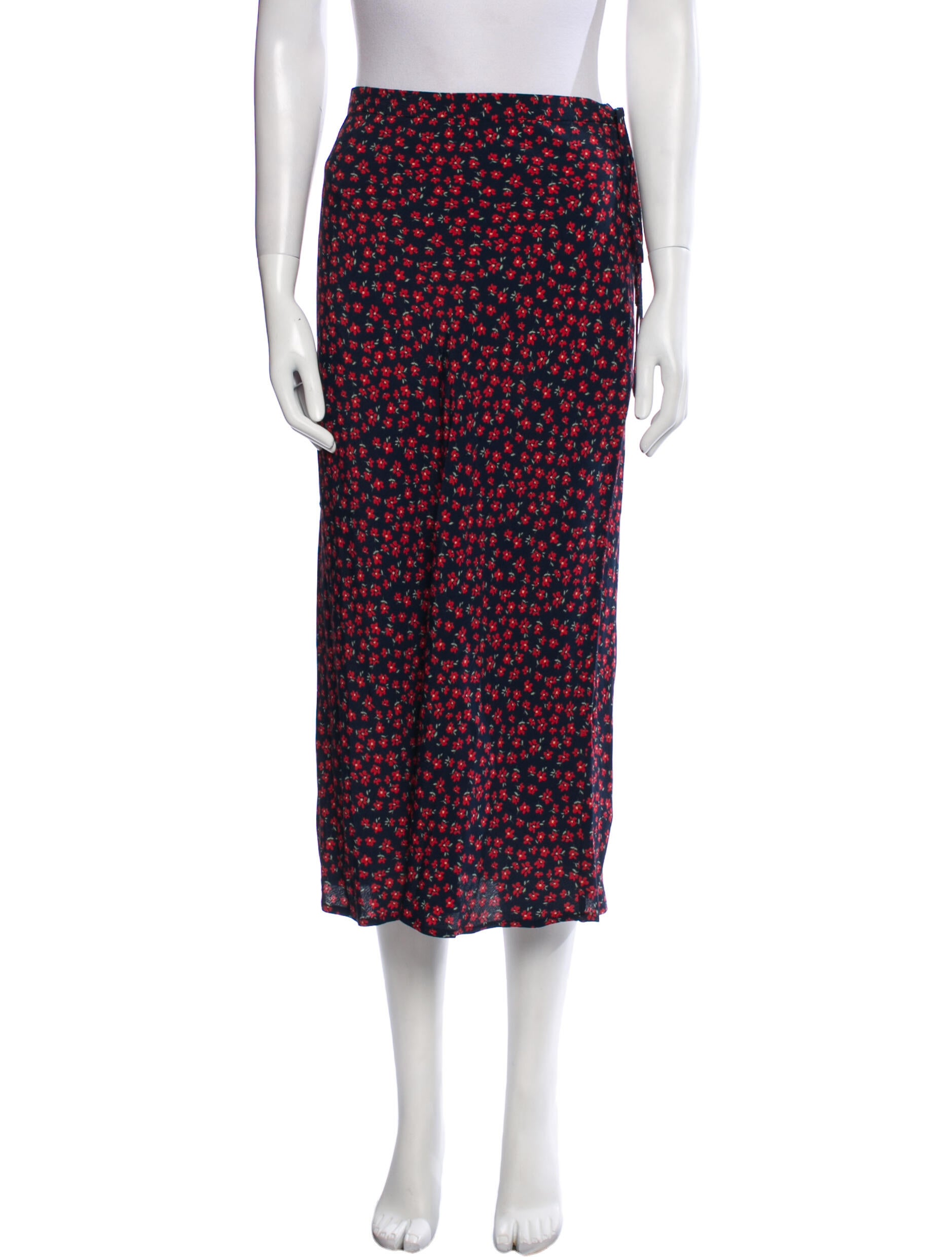 Rouje Floral Print Midi Length Skirt w/ Tags