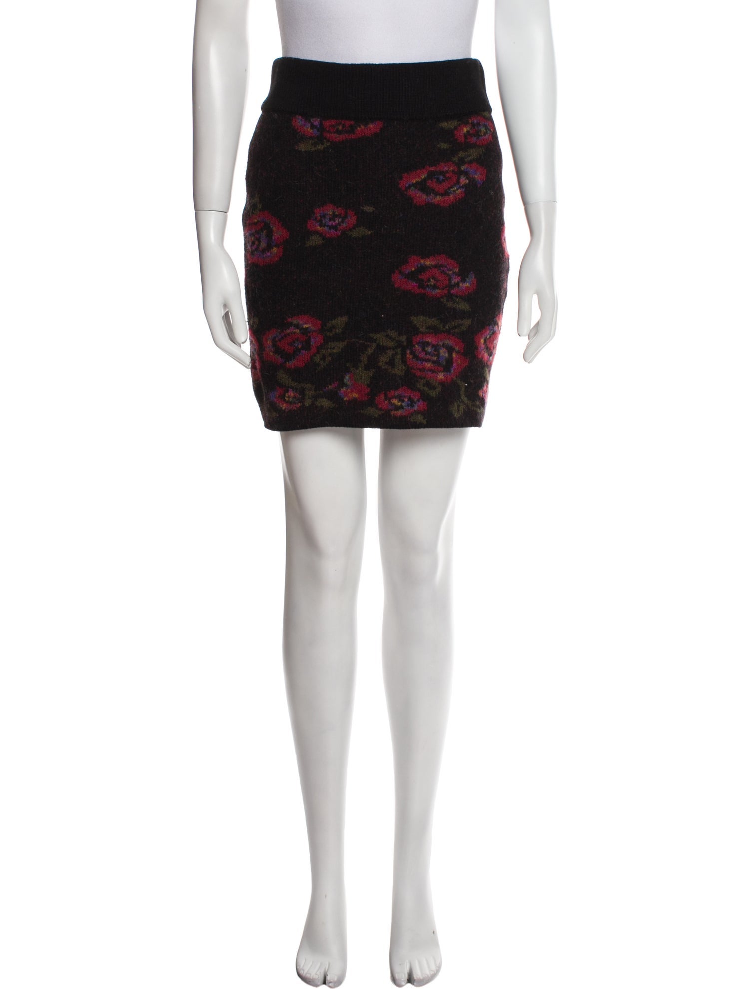 Rouje Floral Print Mini Skirt