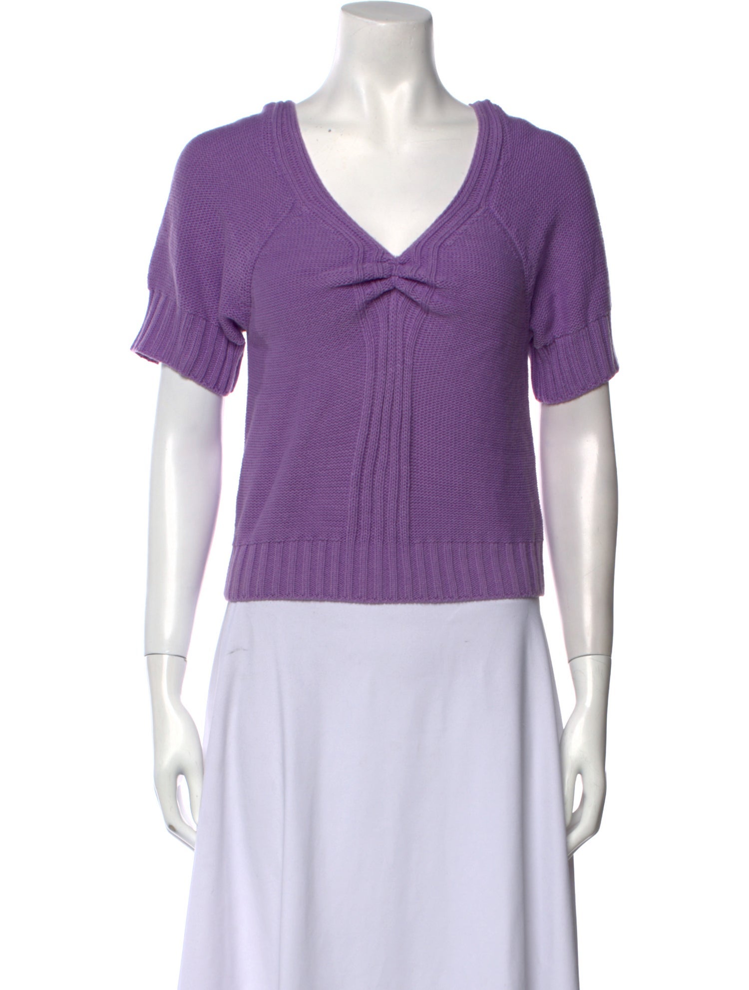 Rouje V-Neck Short Sleeve Crop Top