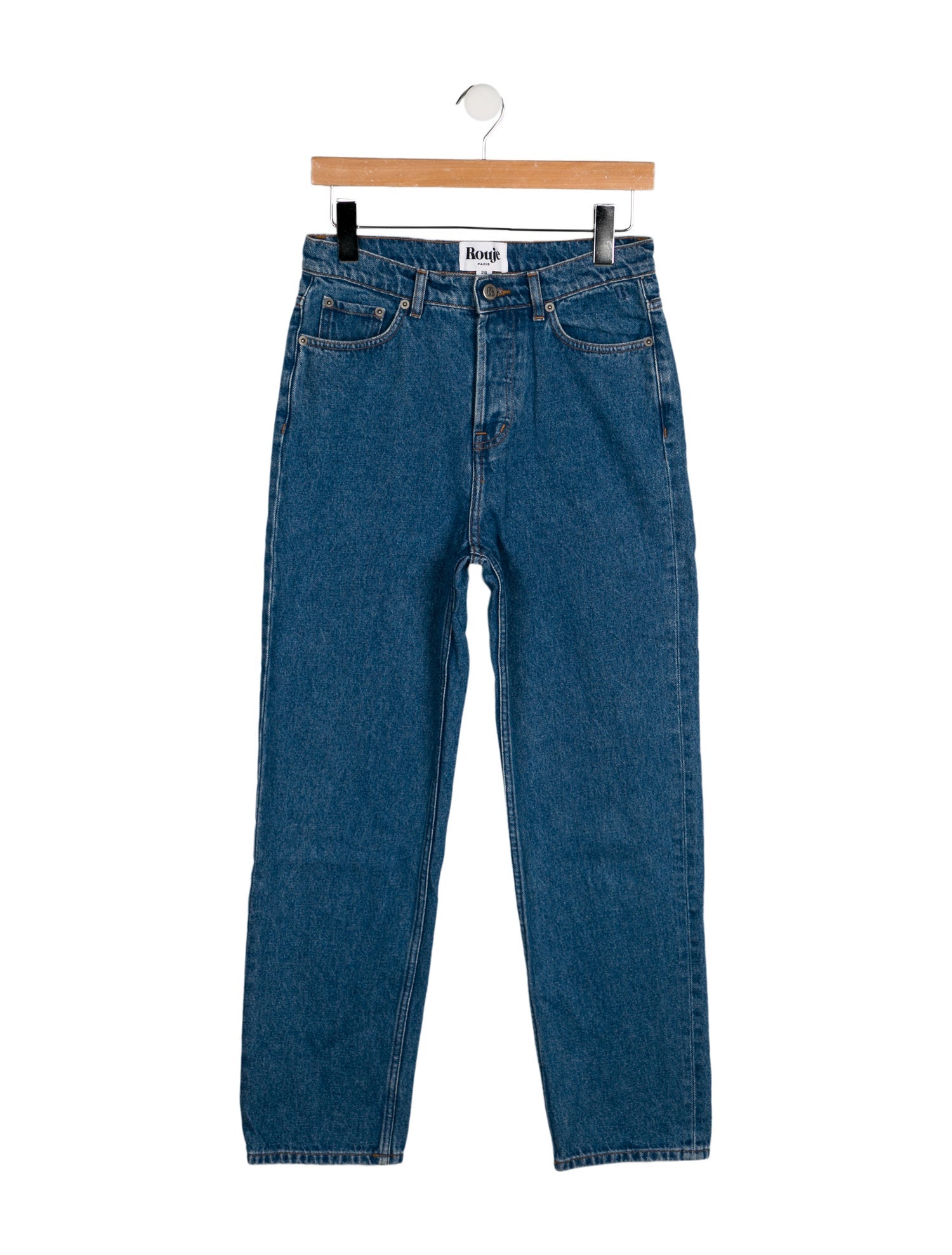 Rouje High-Rise Straight Leg Jeans