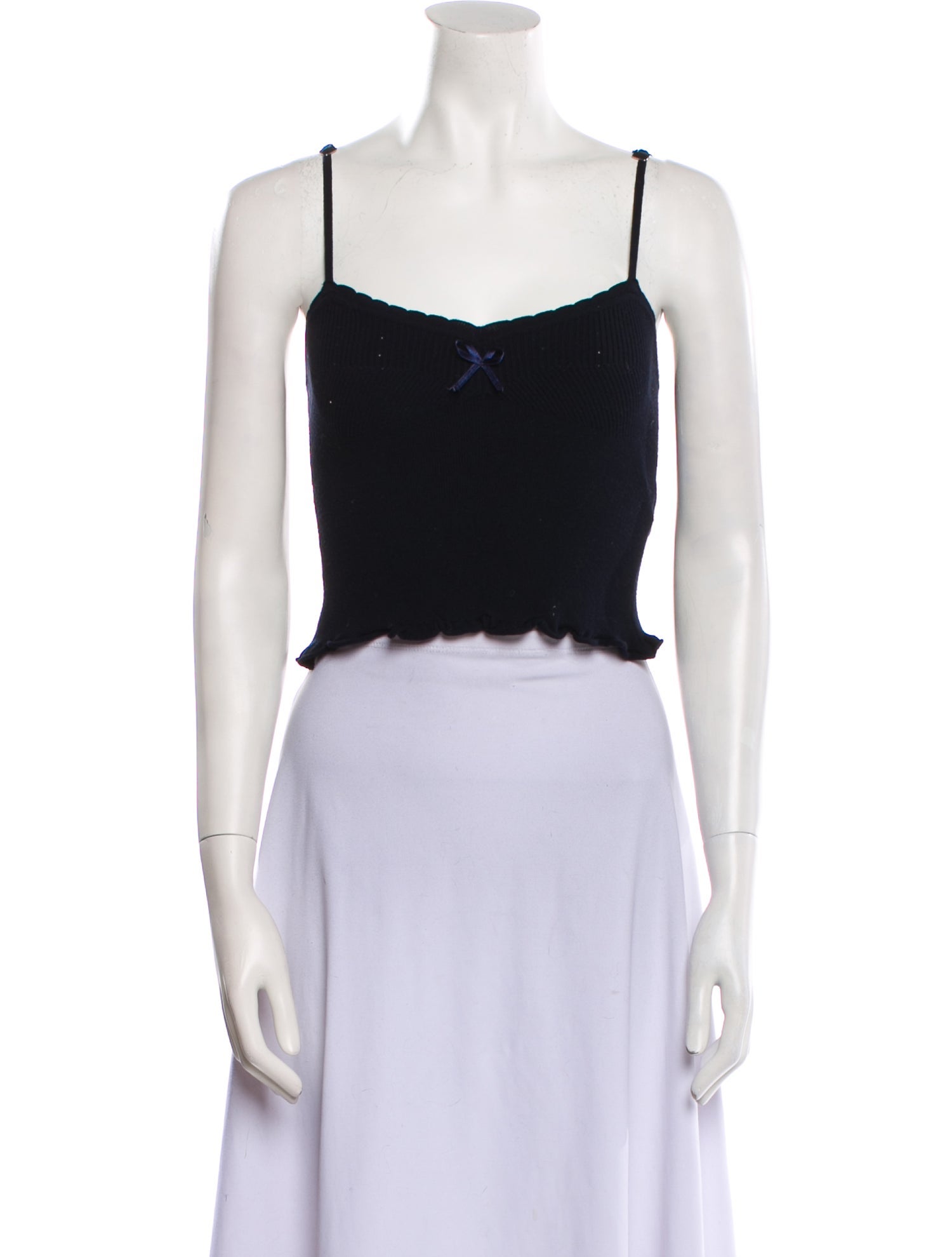 Rouje Square Neckline Sleeveless Crop Top