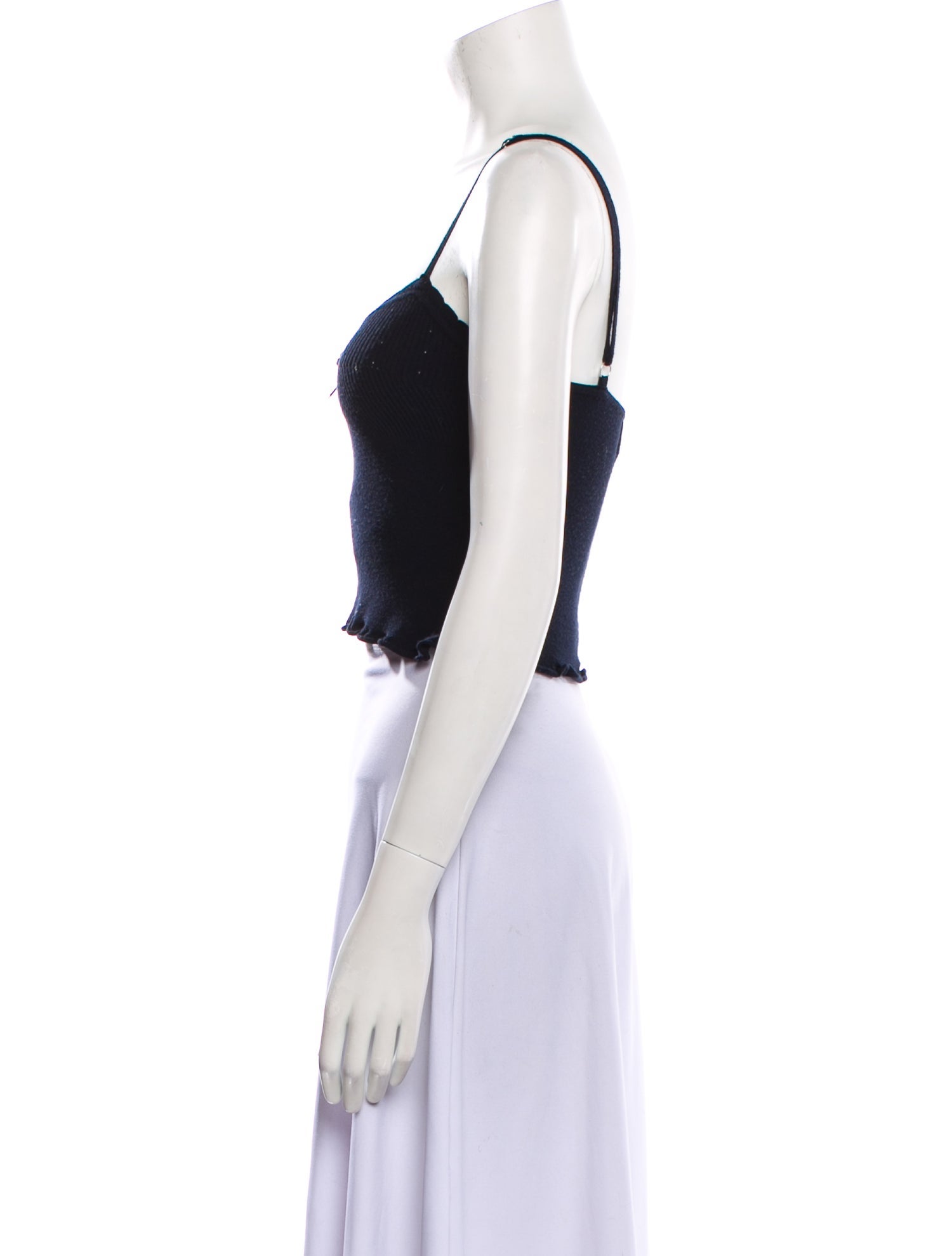 Rouje Square Neckline Sleeveless Crop Top