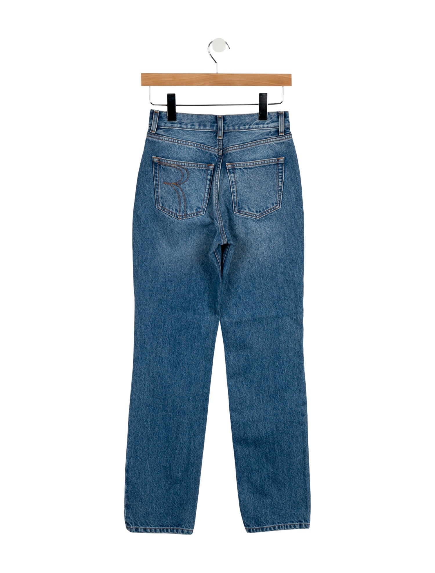 Rouje Mid-Rise Straight Leg Jeans