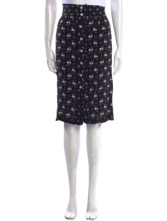 Rouje Printed Knee-Length Skirt