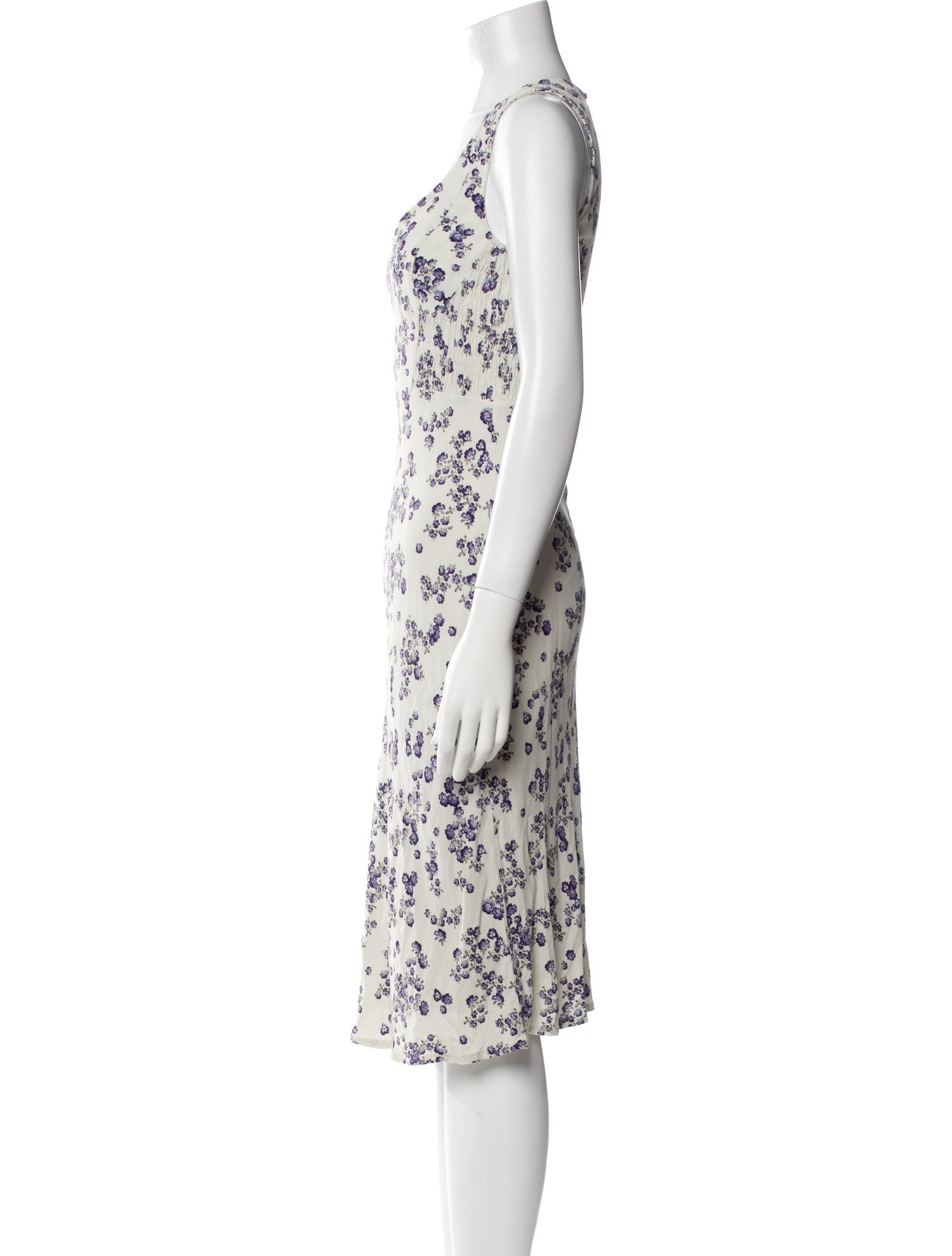 Rouje Floral Print Knee-Length Dress