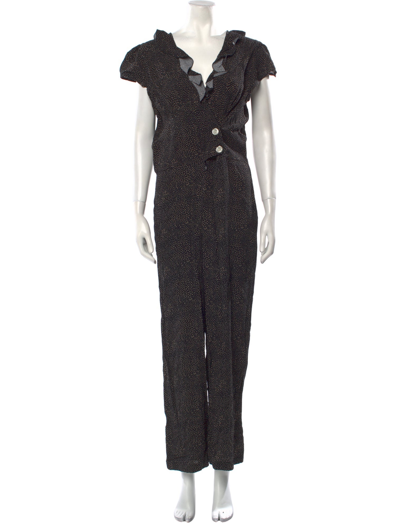 Rouje Printed V-Neck Jumpsuit