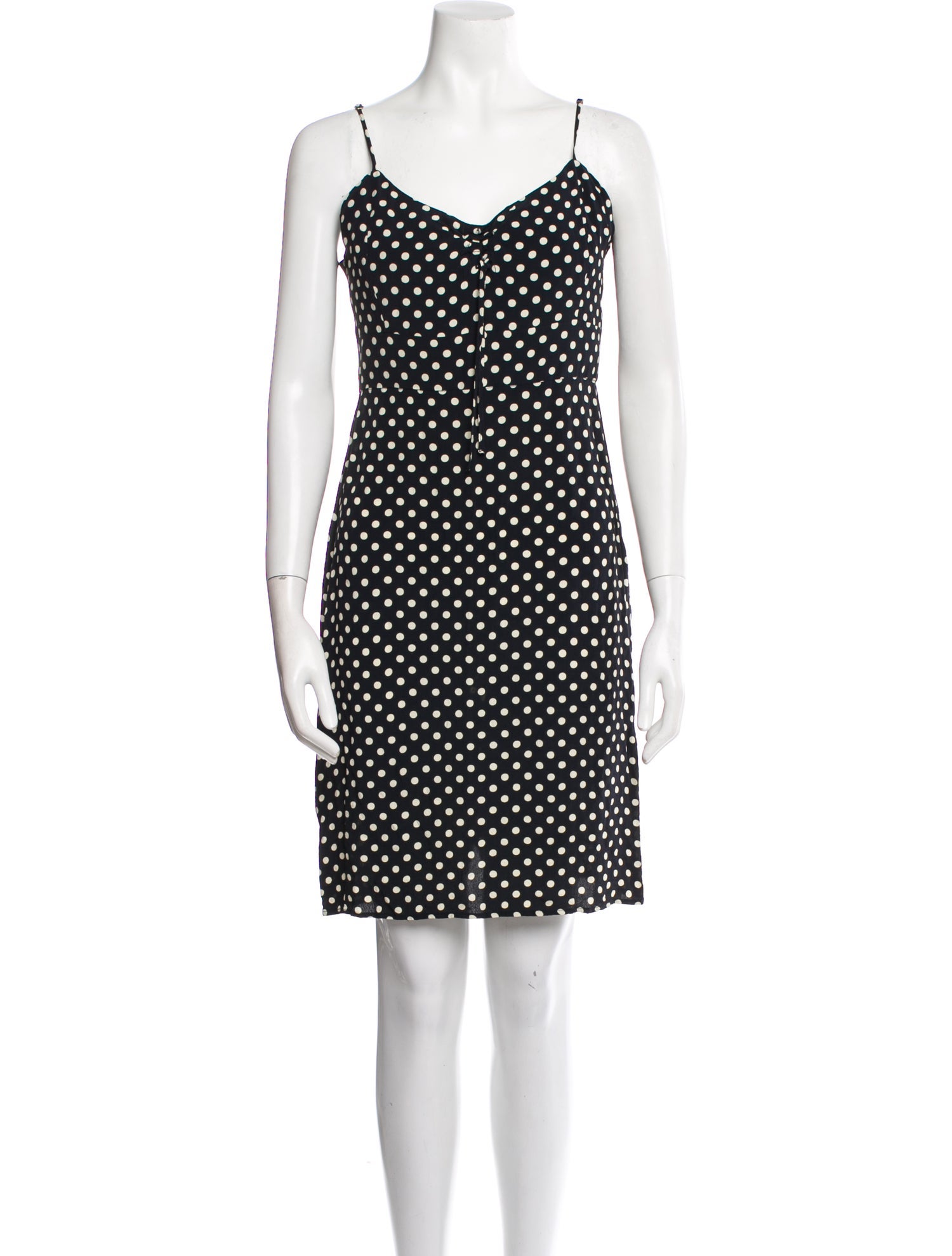 Rouje Polka Dot Print Knee-Length Dress