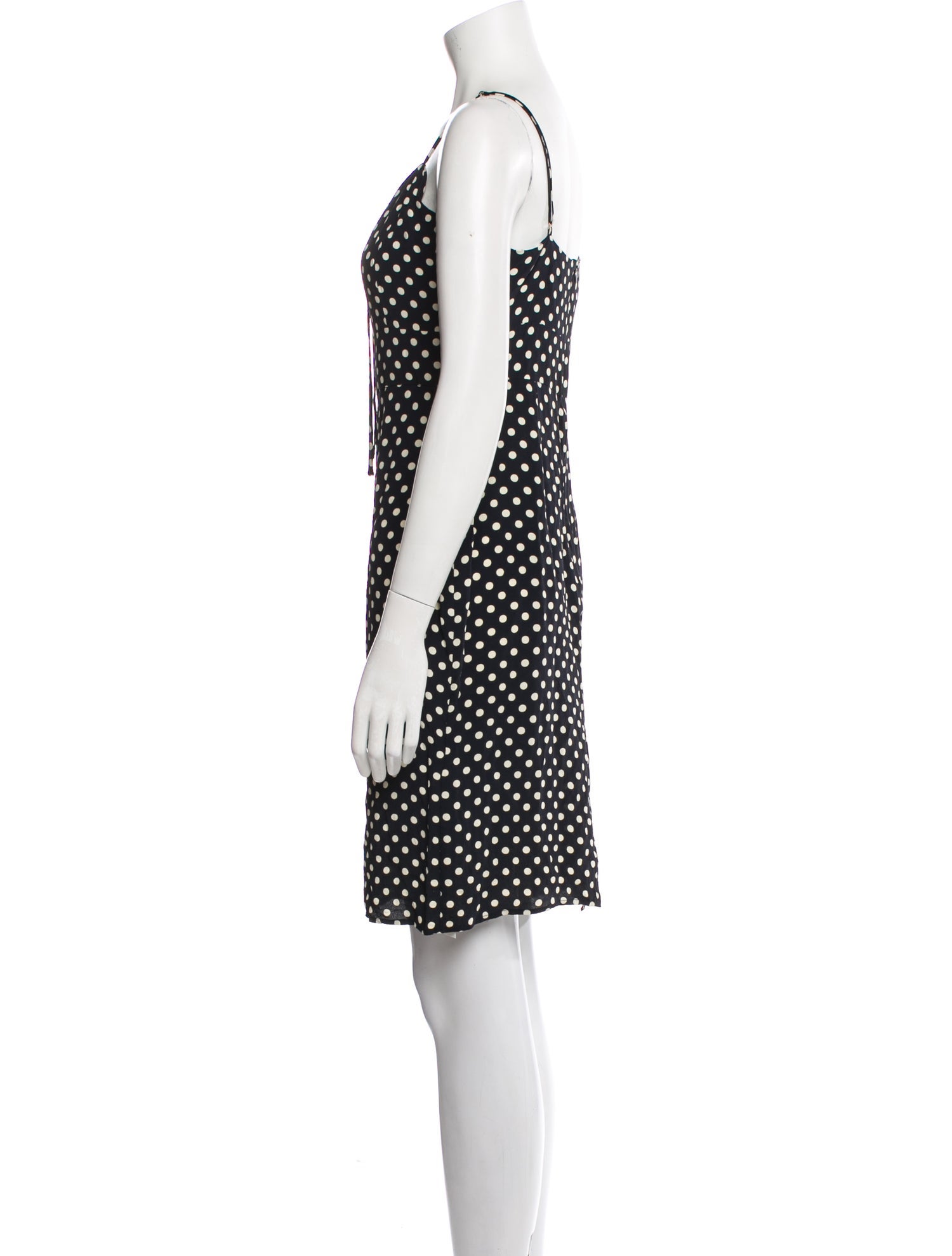 Rouje Polka Dot Print Knee-Length Dress