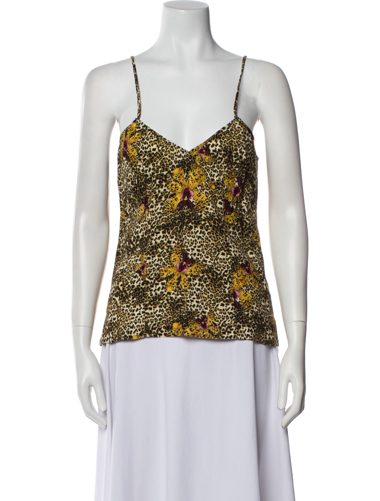 Rouje Printed V-Neck Top