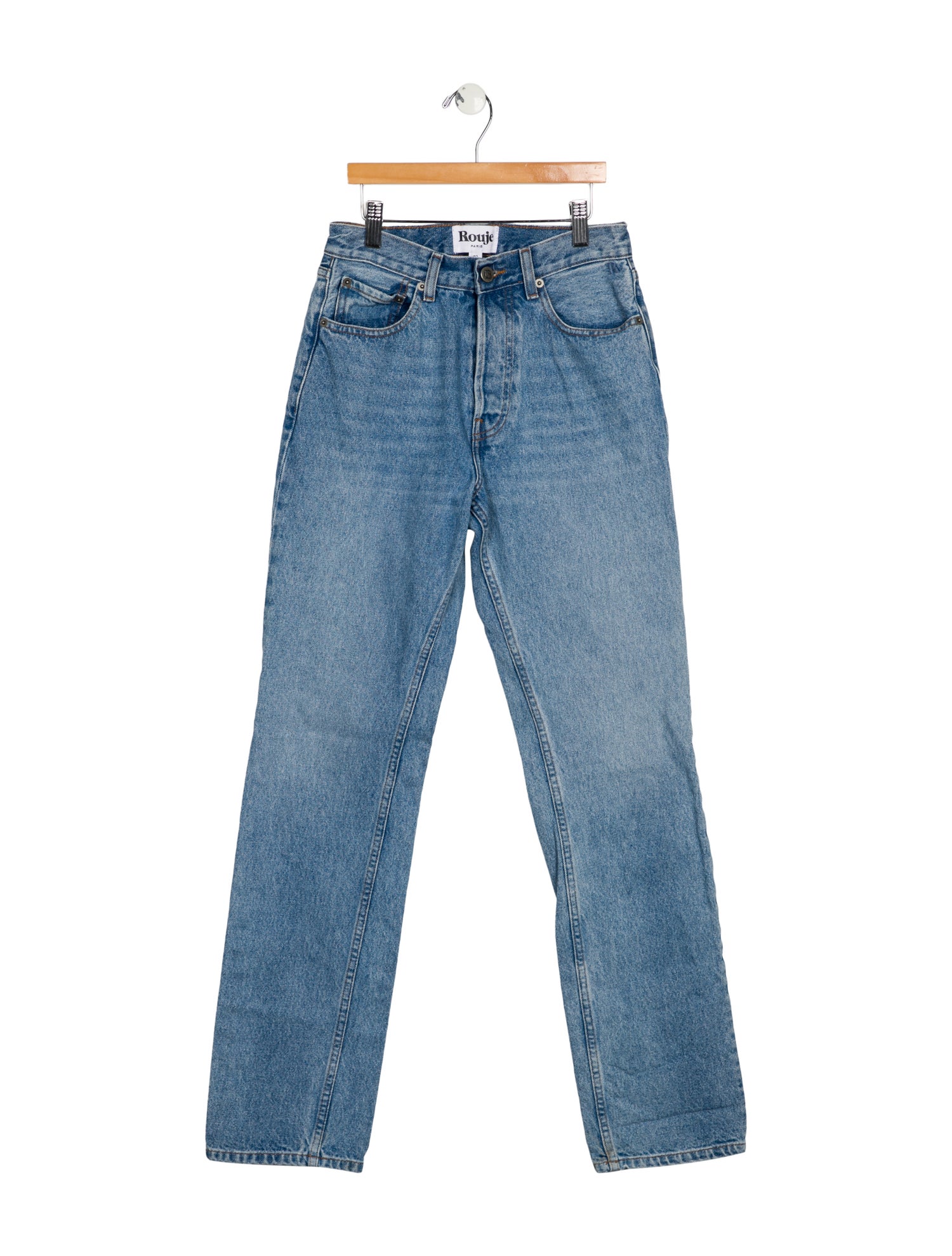Rouje High-Rise Straight Leg Jeans