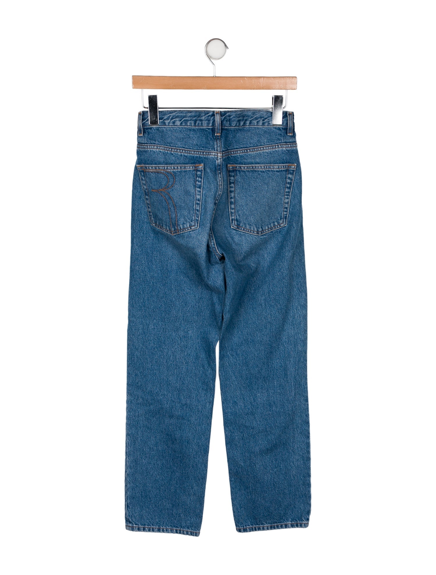 Rouje Mid-Rise Straight Leg Jeans