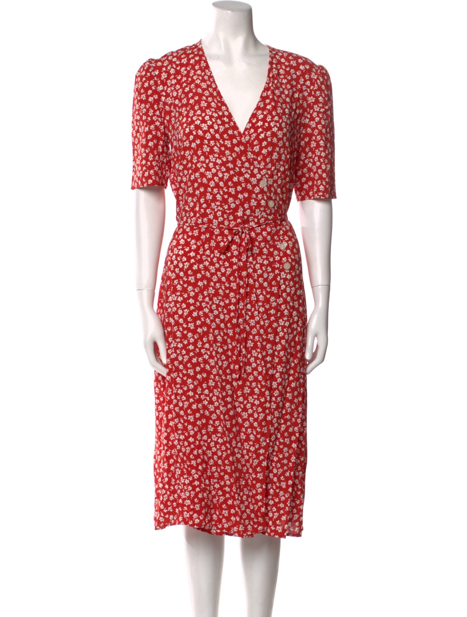 Rouje Floral Print Knee-Length Dress