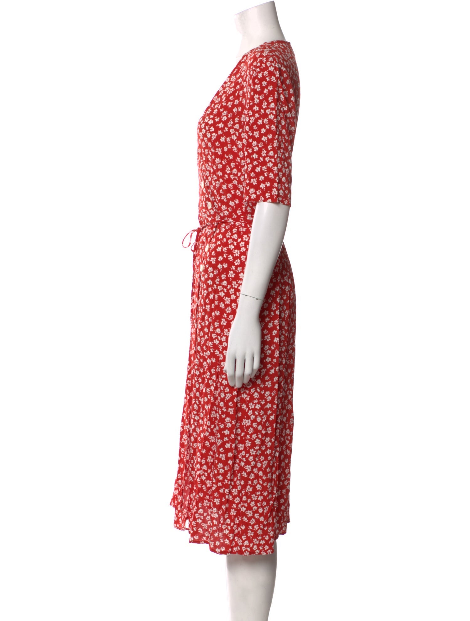 Rouje Floral Print Knee-Length Dress