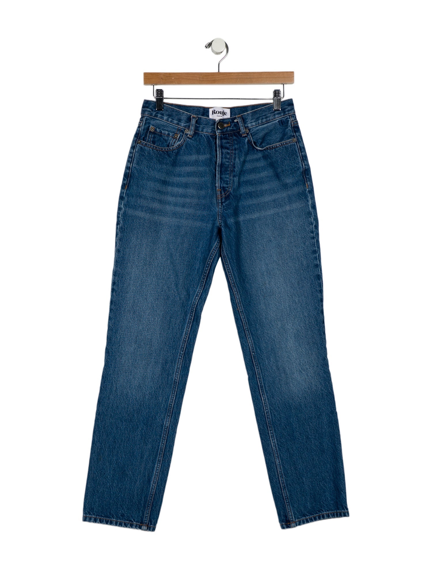 Rouje High-Rise Straight Leg Jeans