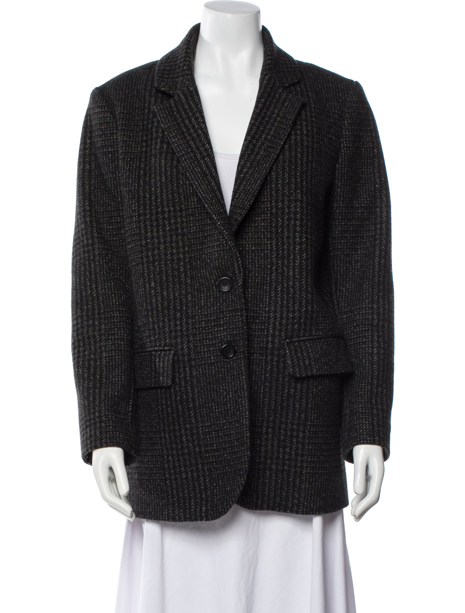 Rouje Wool Tweed Pattern Blazer