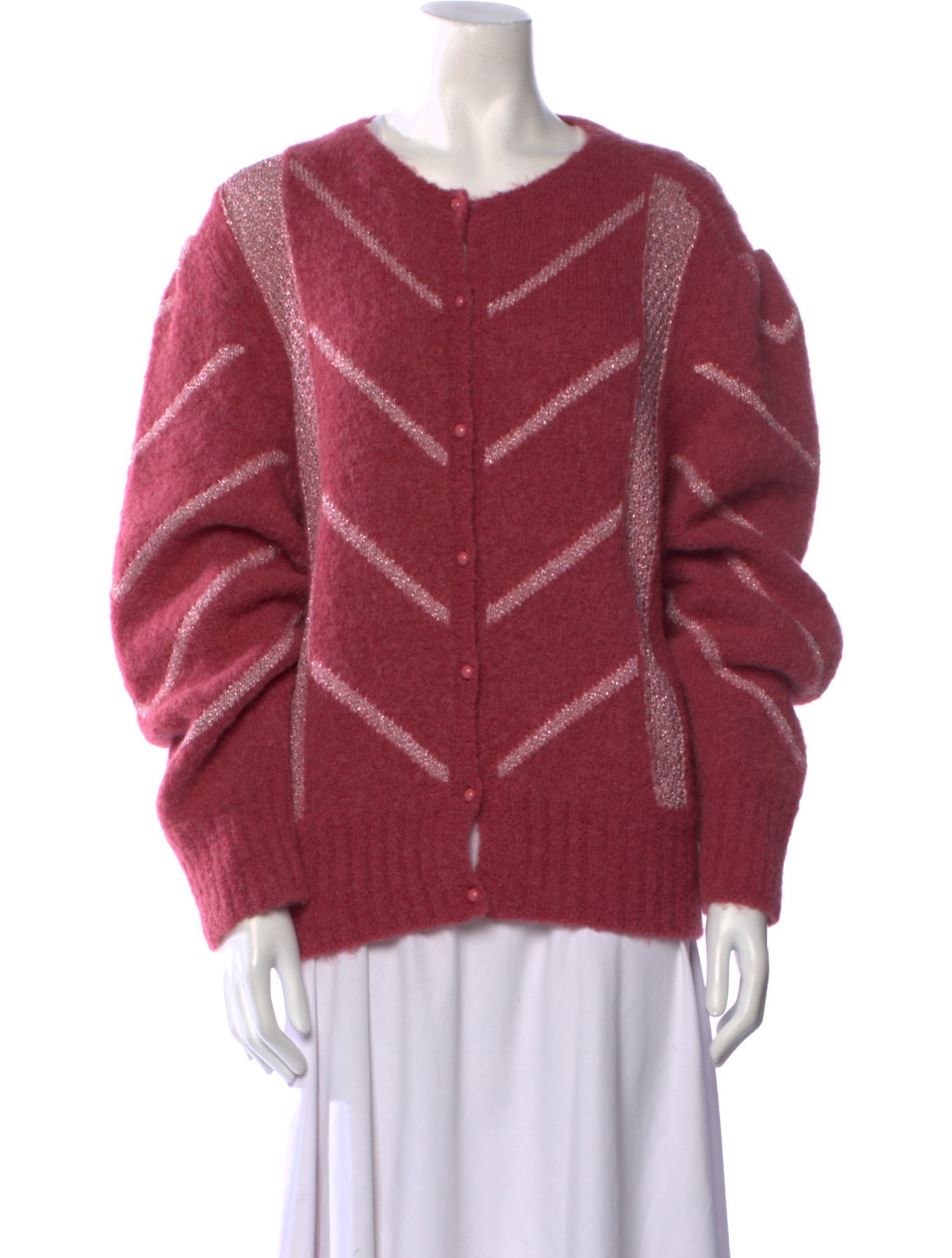 Rouje Striped V-Neck Sweater