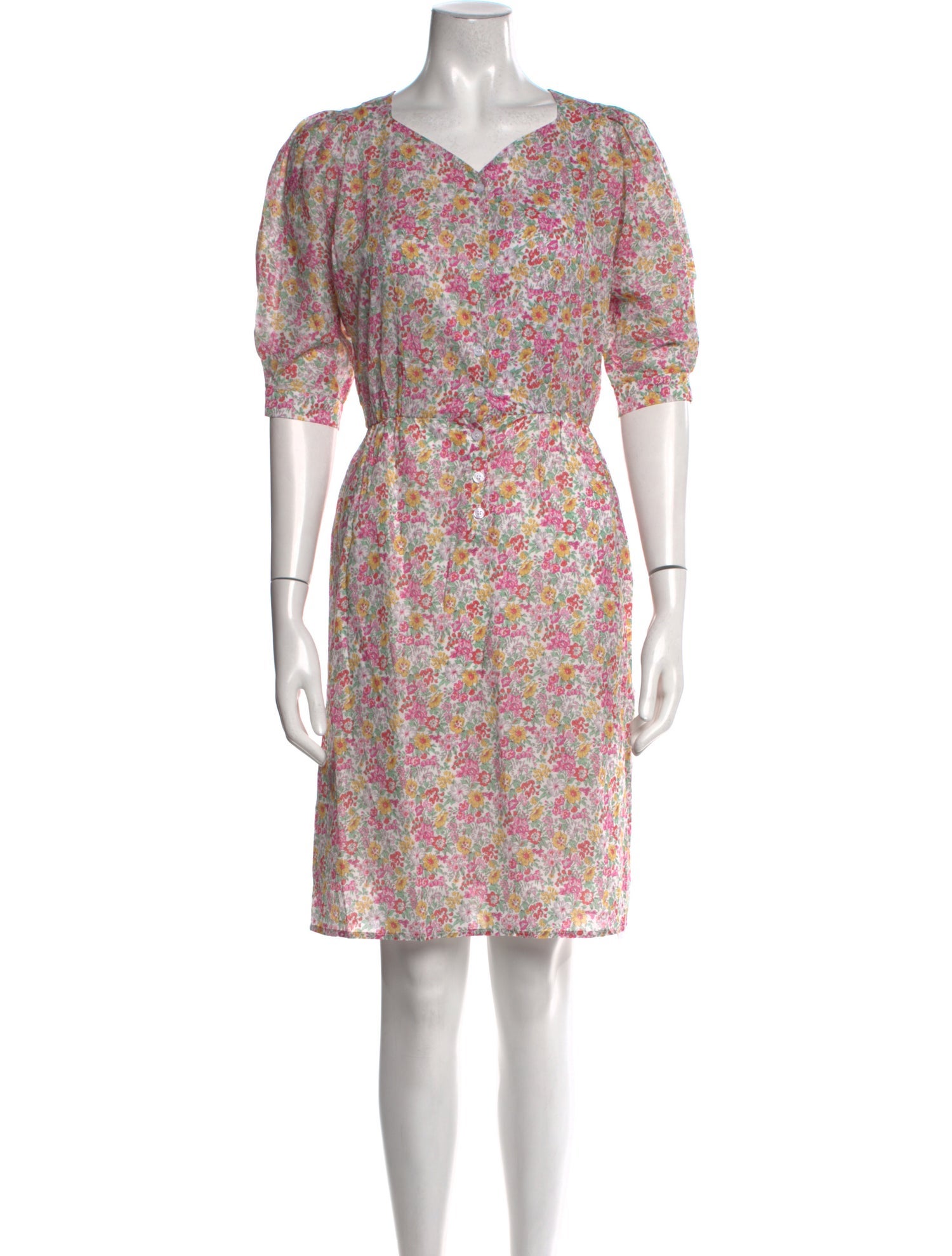 Rouje Floral Print Knee-Length Dress