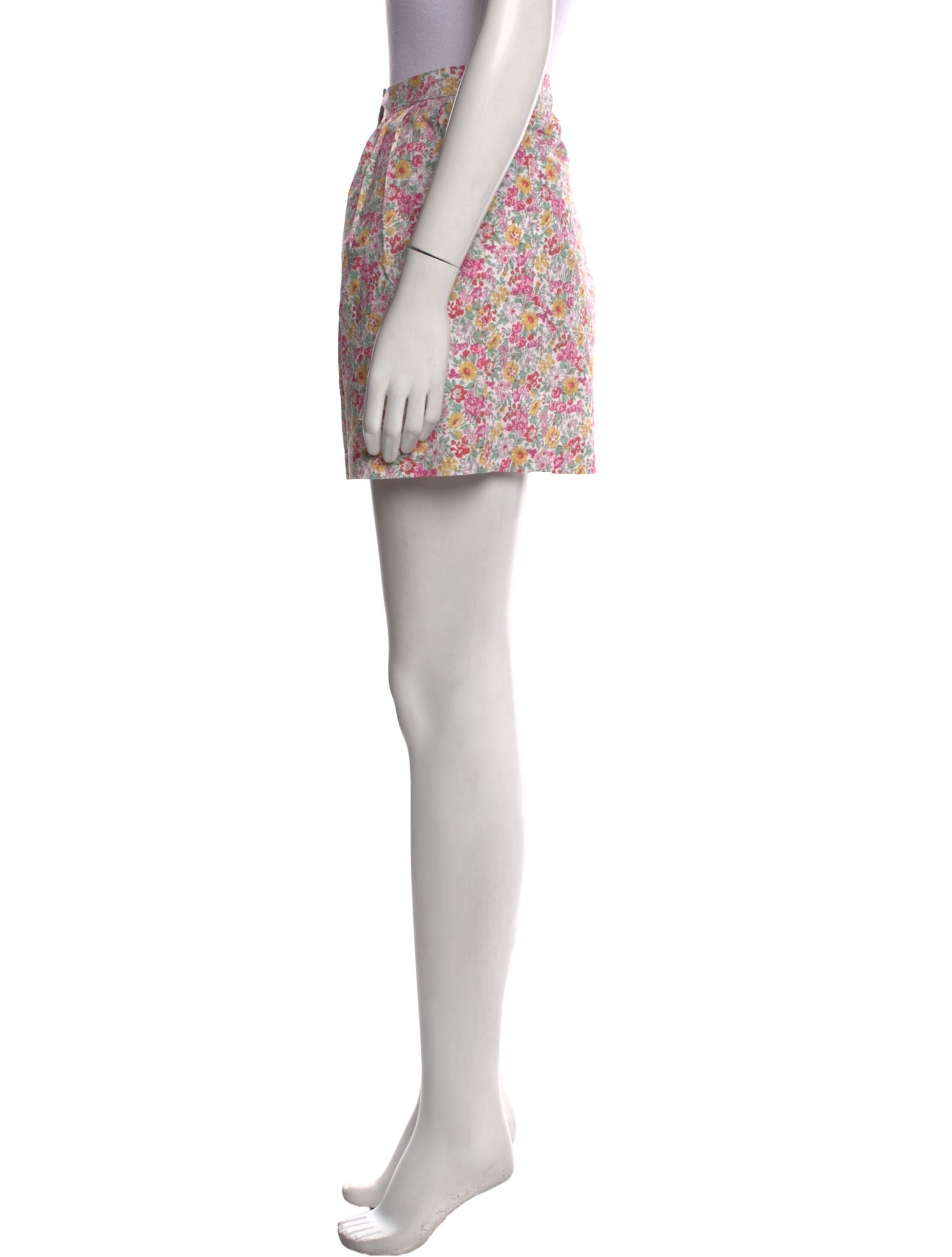 Rouje Floral Print Mini Shorts