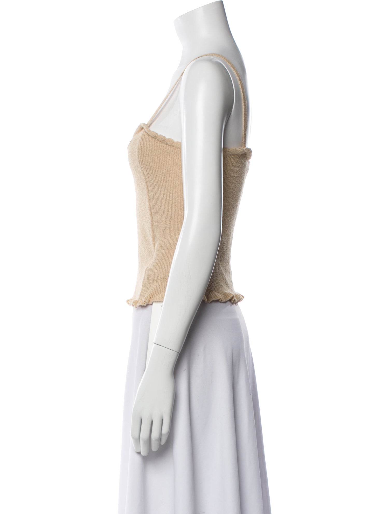 Rouje Square Neckline Sleeveless Crop Top