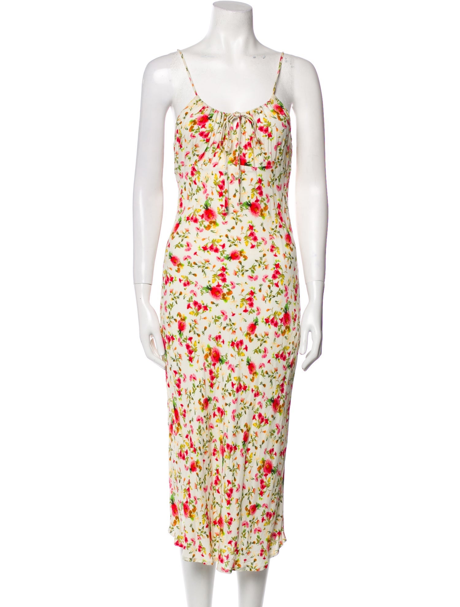 Rouje Floral Print Midi Length Dress