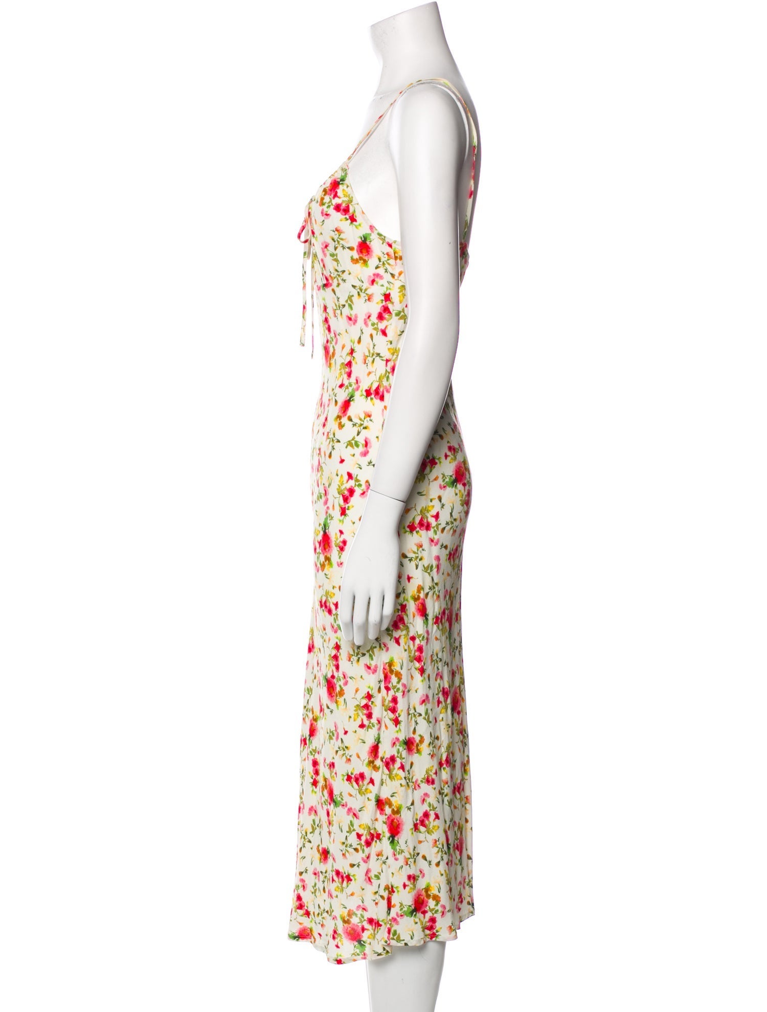 Rouje Floral Print Midi Length Dress