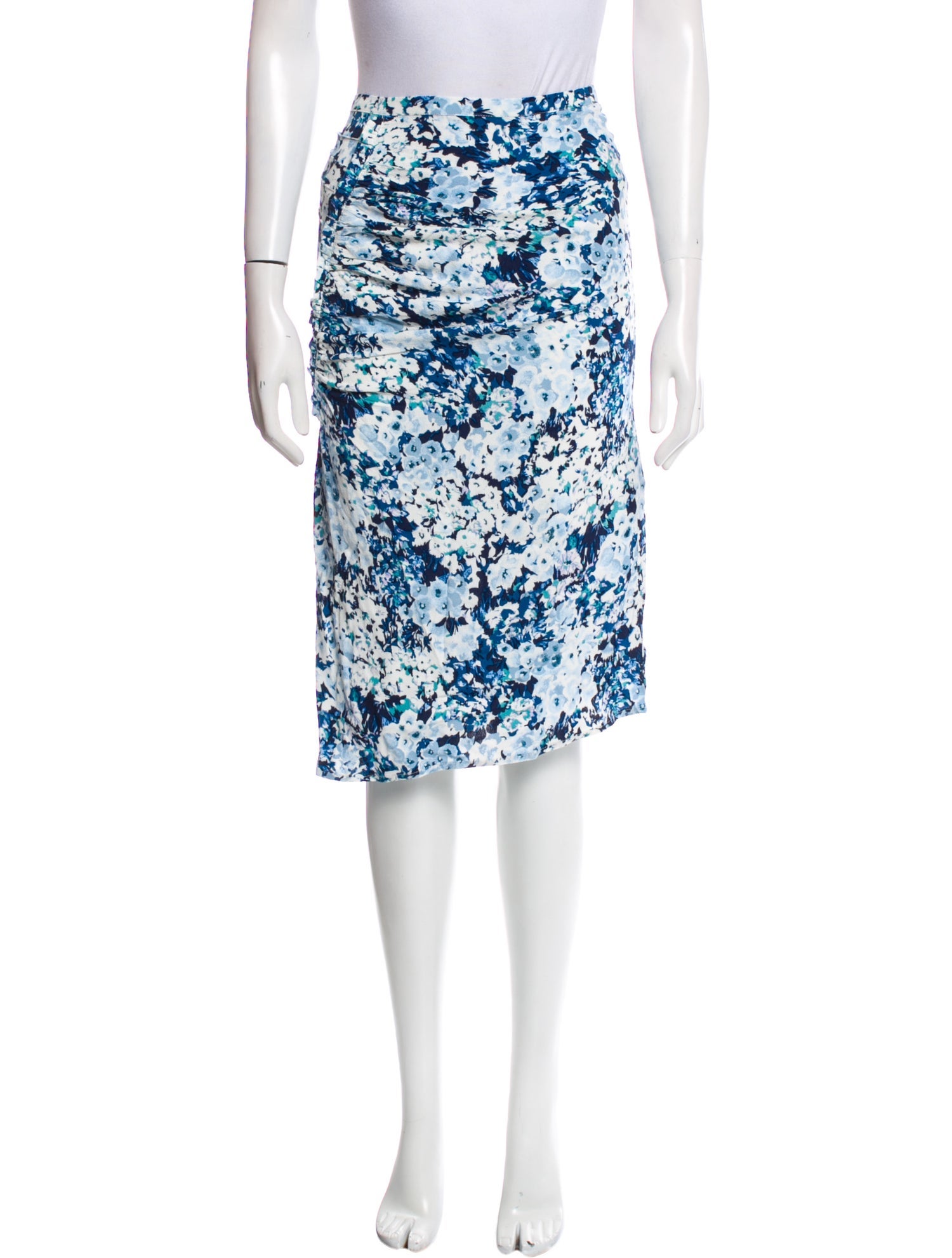 Rouje Floral Print Knee-Length Skirt