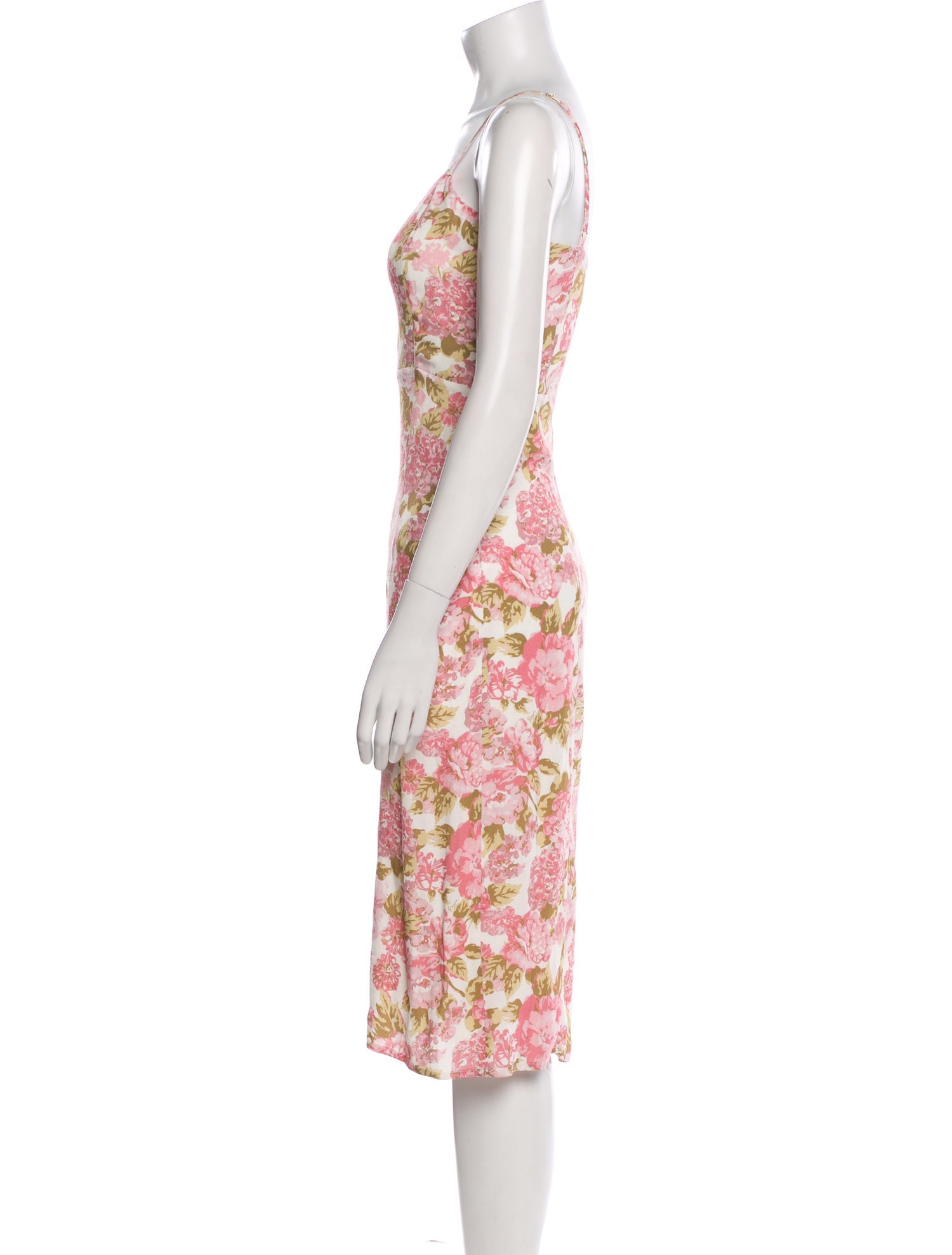Rouje Floral Print Midi Length Dress