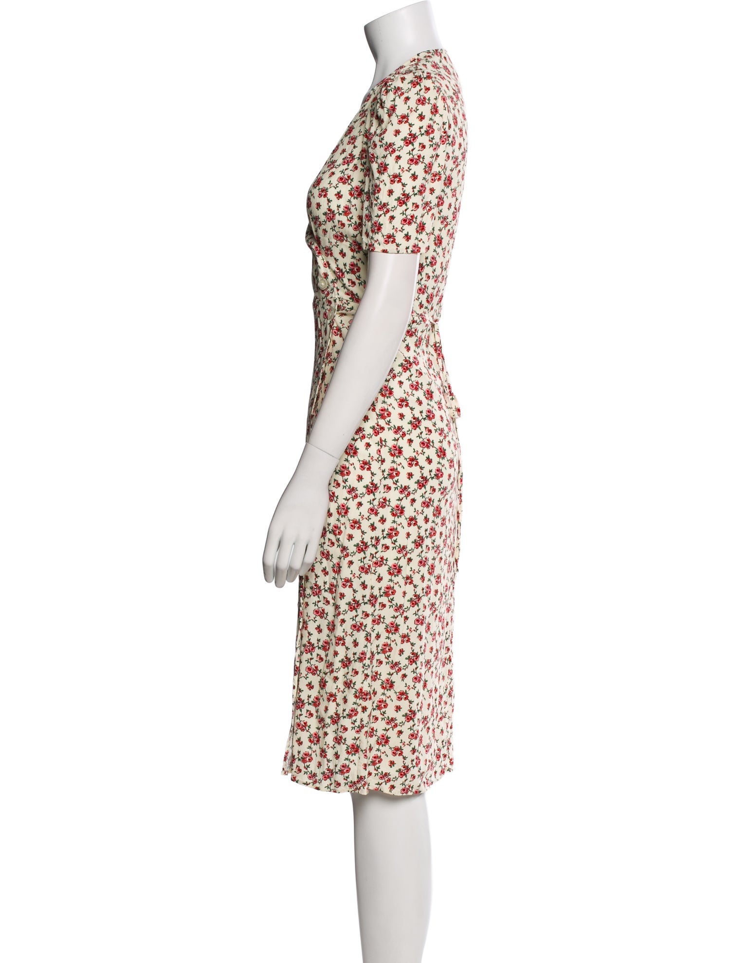 Rouje Floral Print Knee-Length Dress