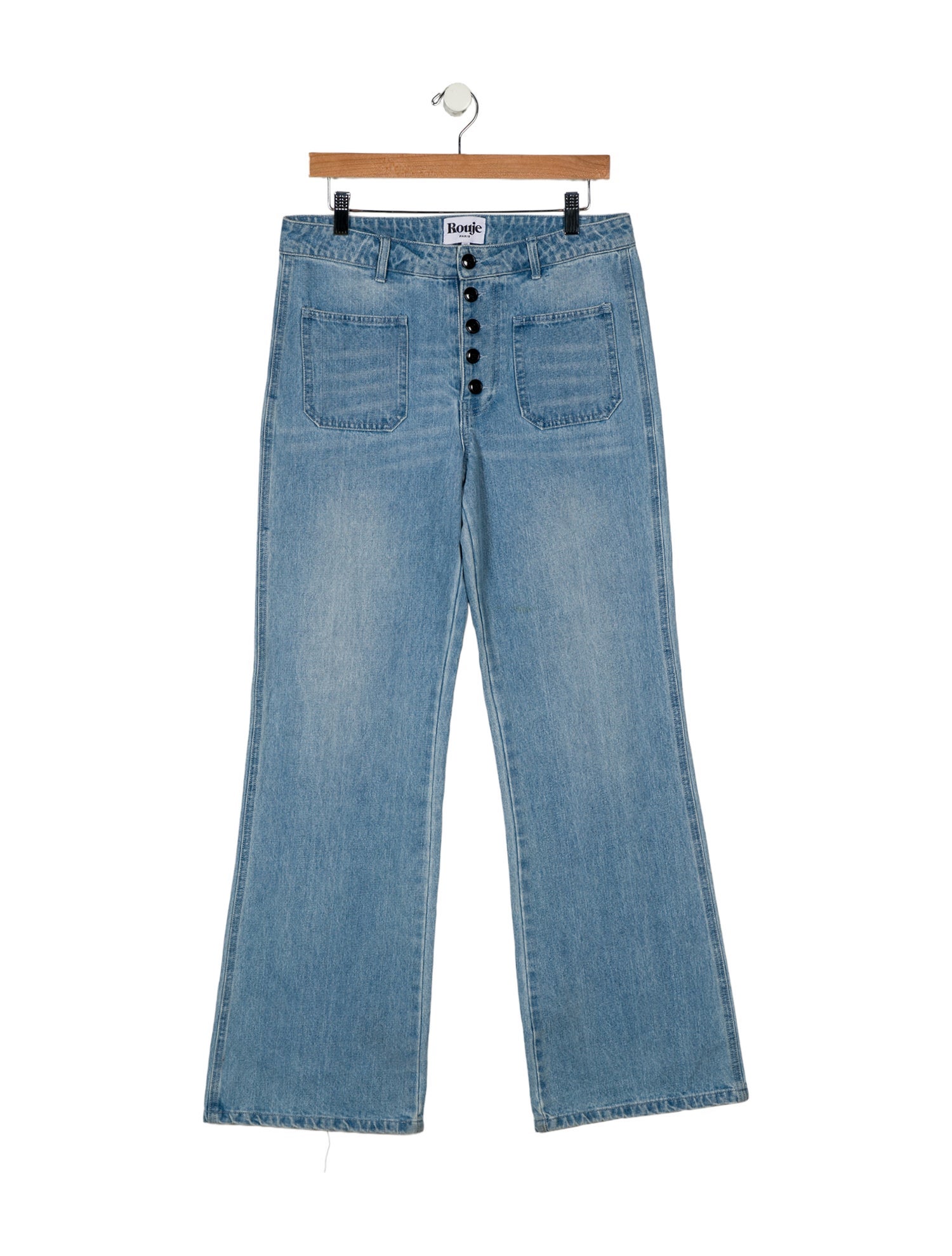 Rouje Mid-Rise Wide Leg Jeans