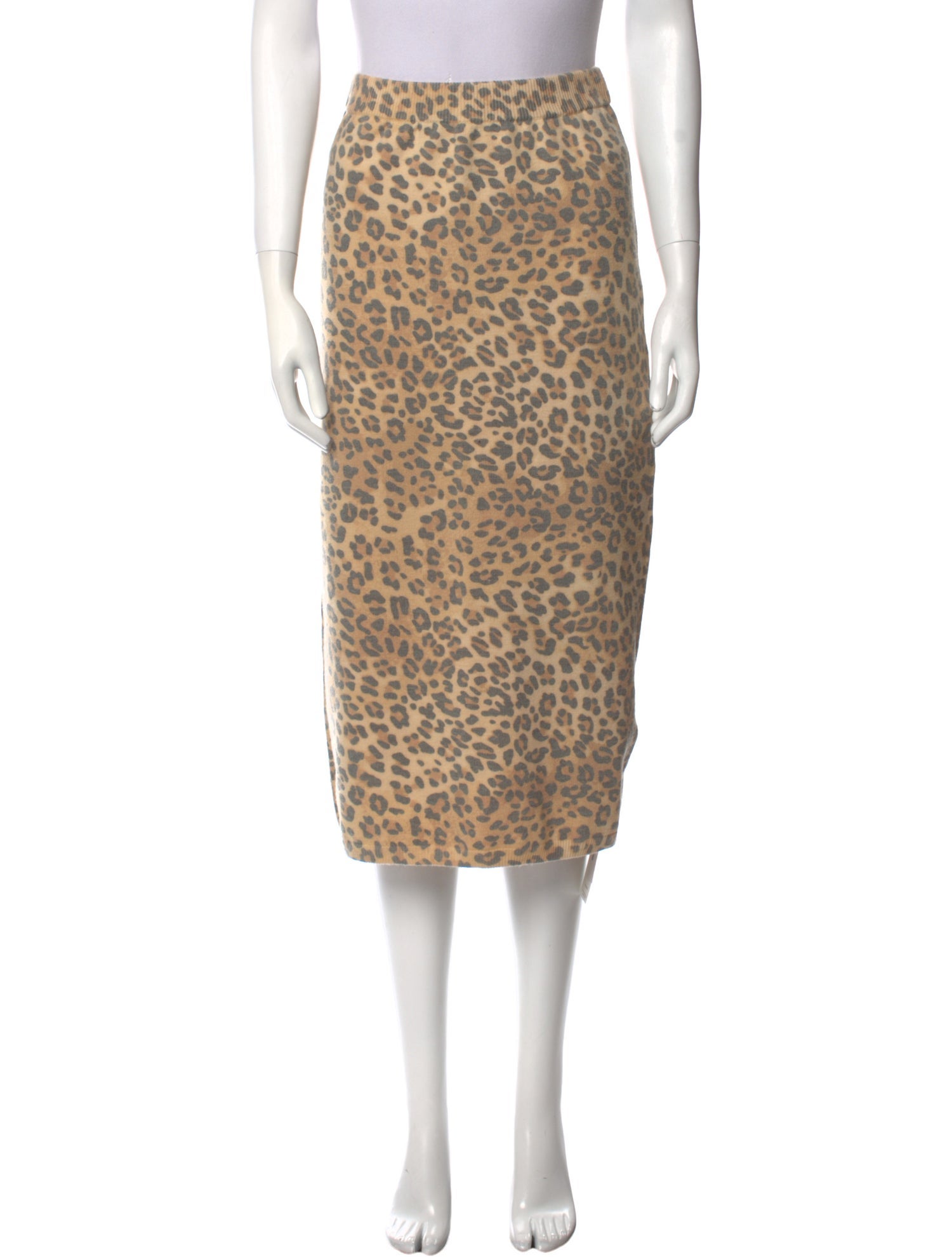 Rouje Merino Wool Midi Length Skirt