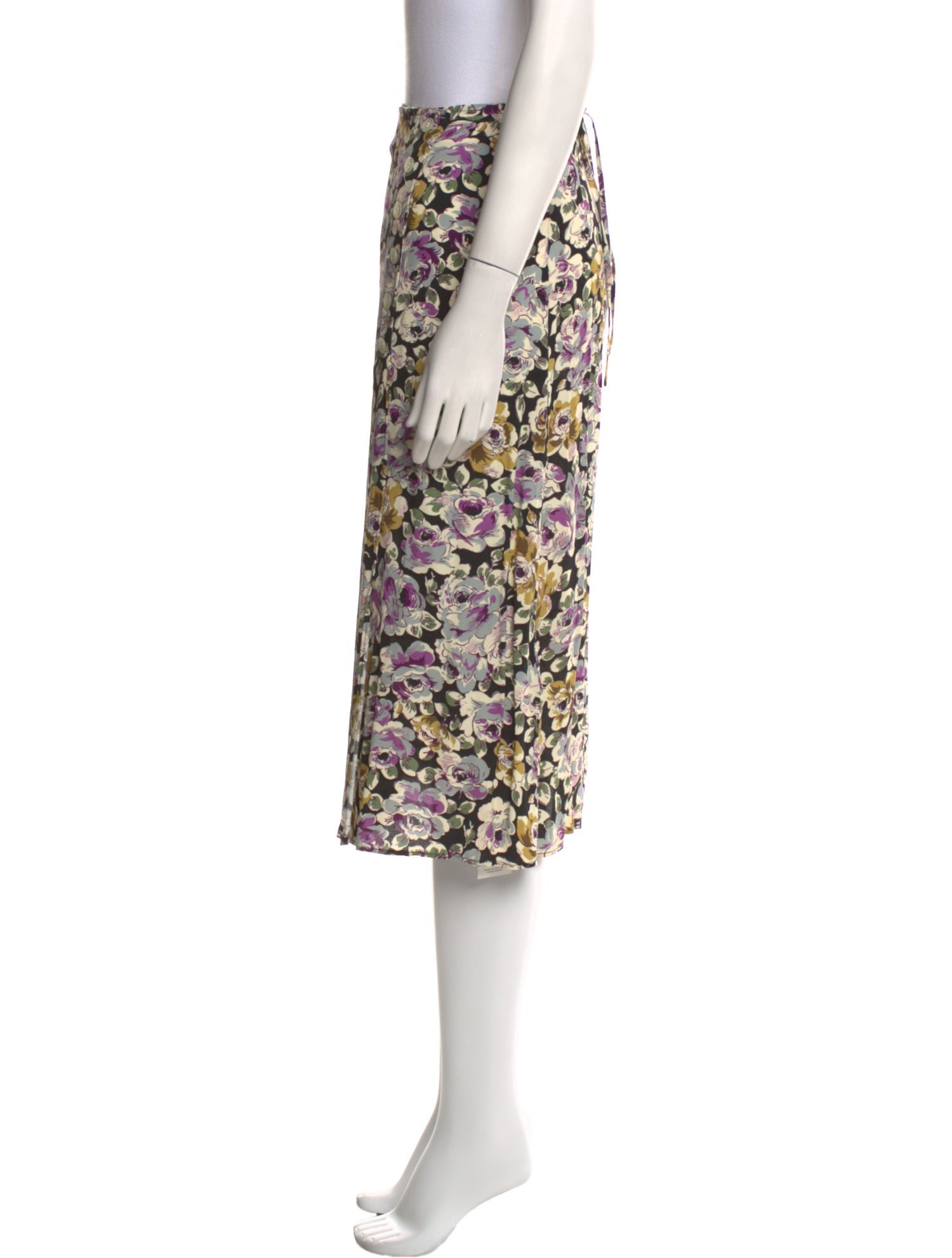 Rouje Floral Print Knee-Length Skirt