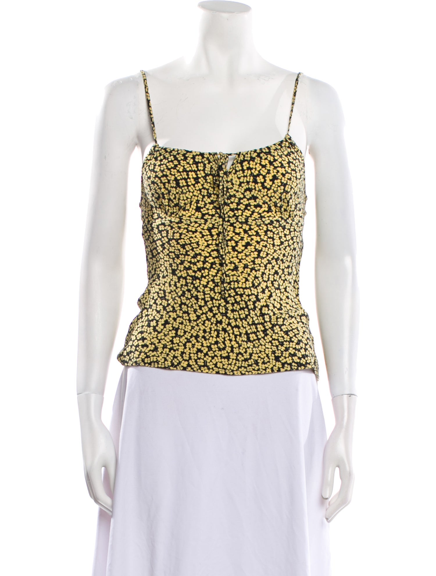 Rouje Animal Print Square Neckline Top