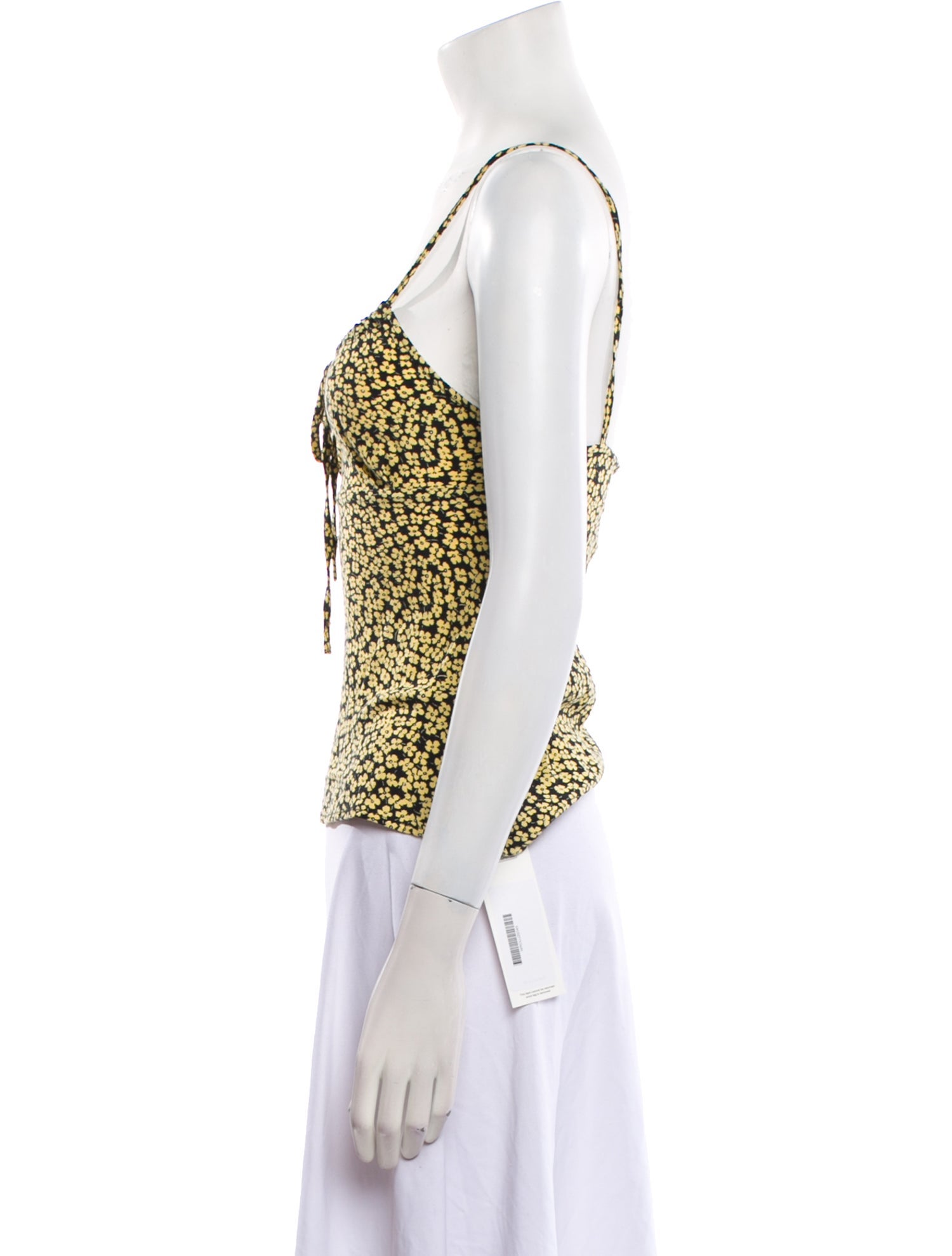 Rouje Animal Print Square Neckline Top