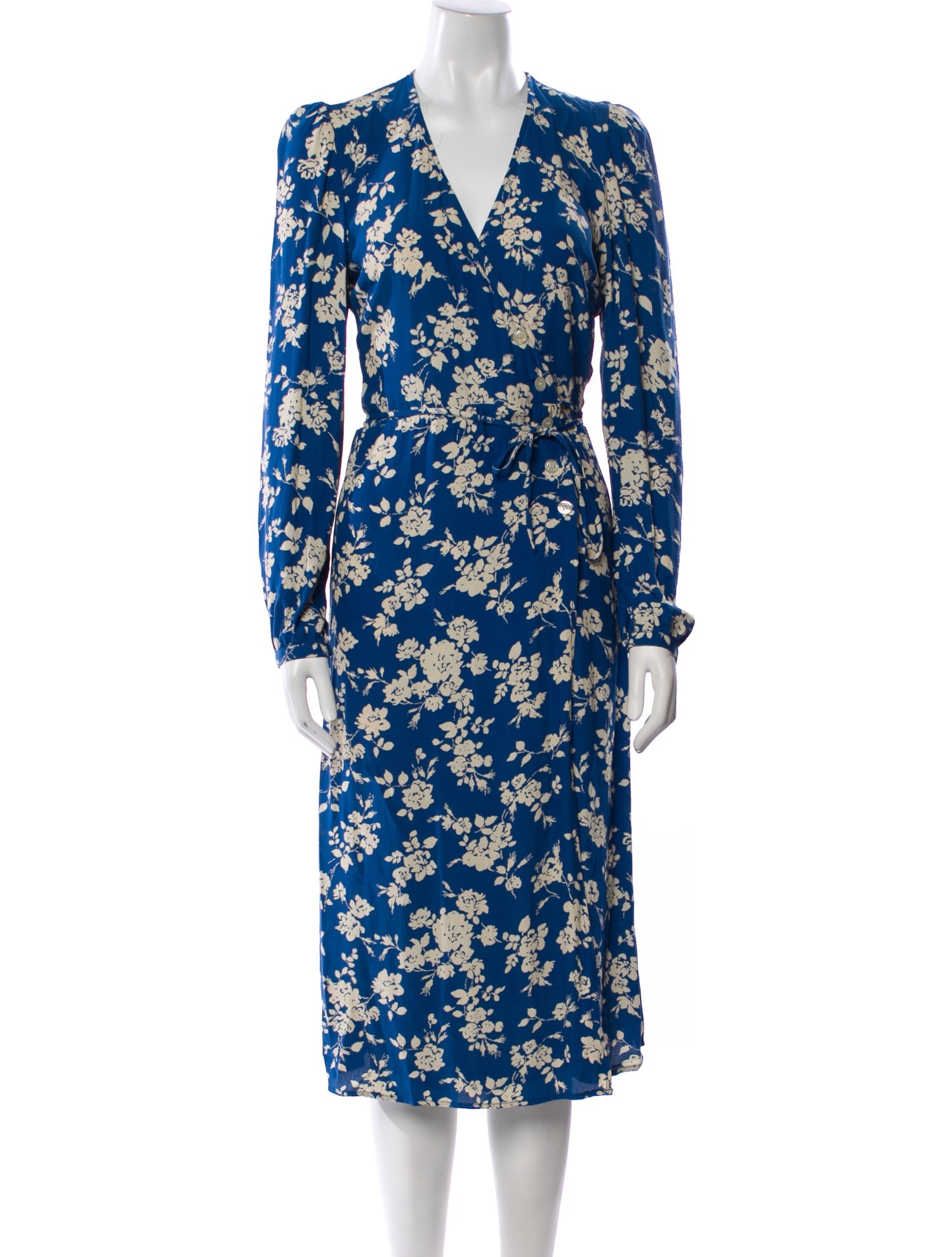 Rouje Floral Print Midi Length Dress