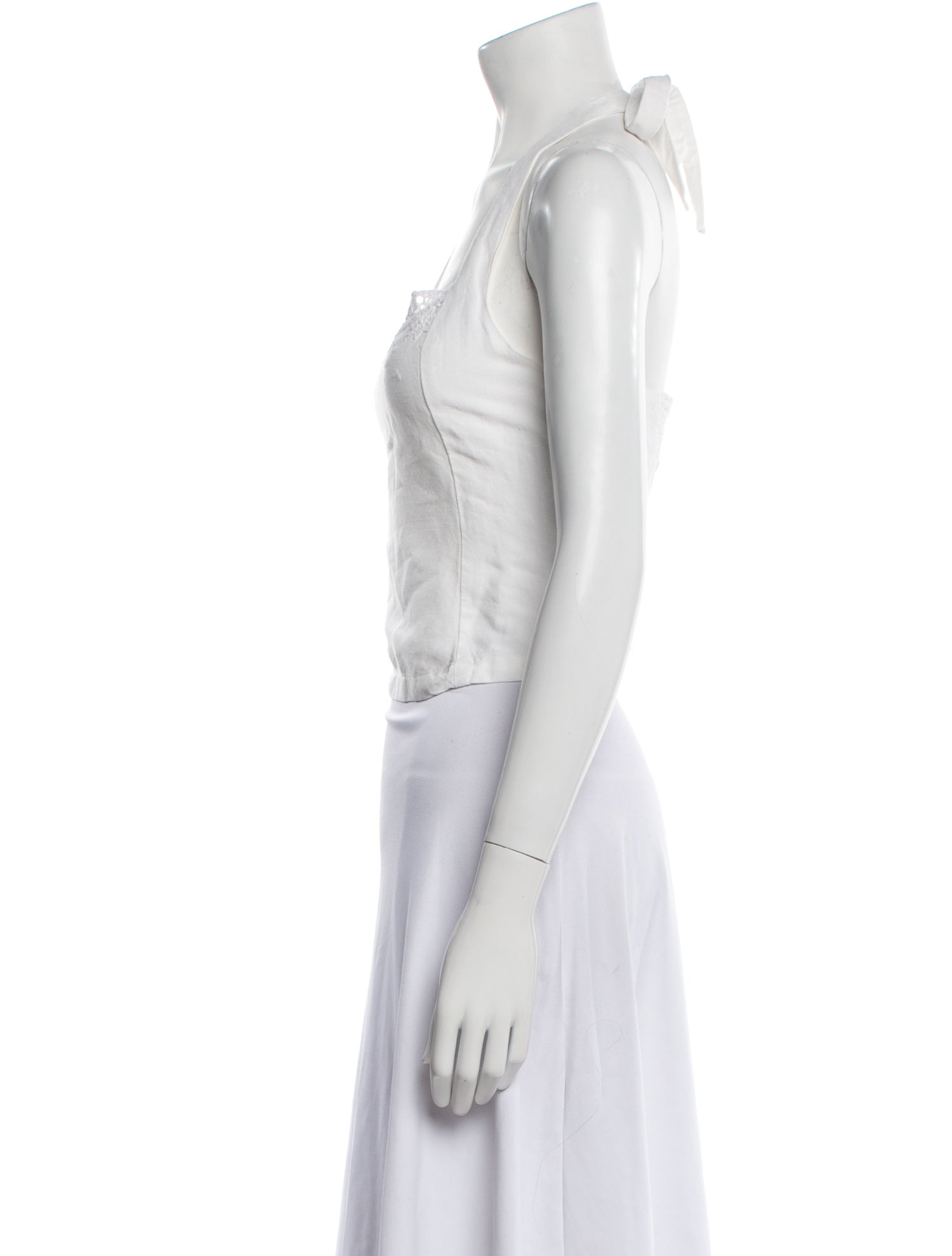 Rouje Square Neckline Sleeveless Crop Top