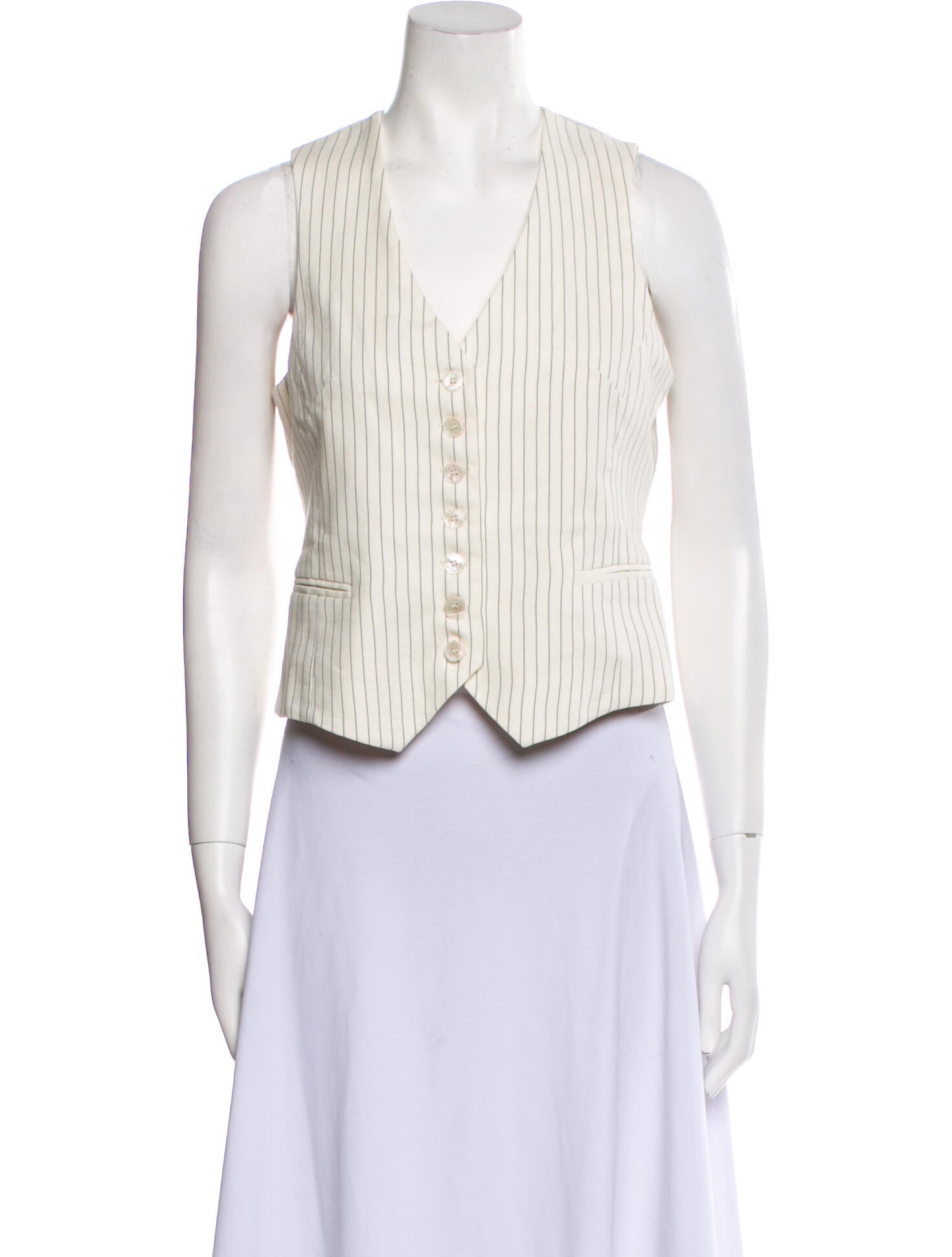 Rouje Linen Striped Vest